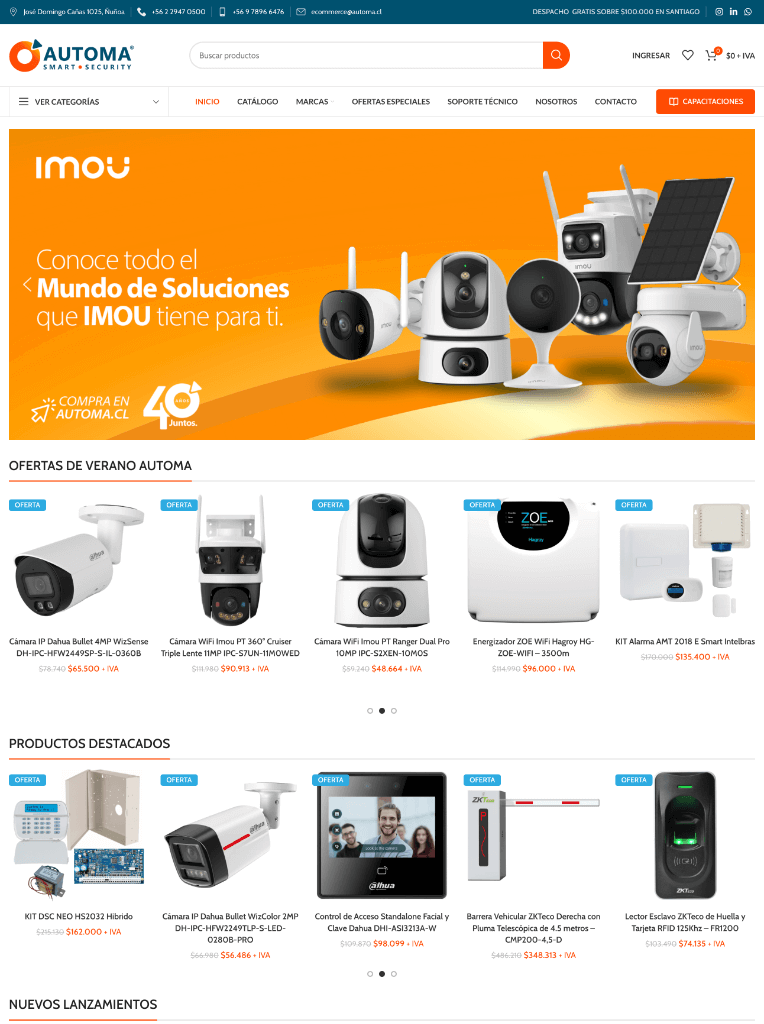 Página web para Automa