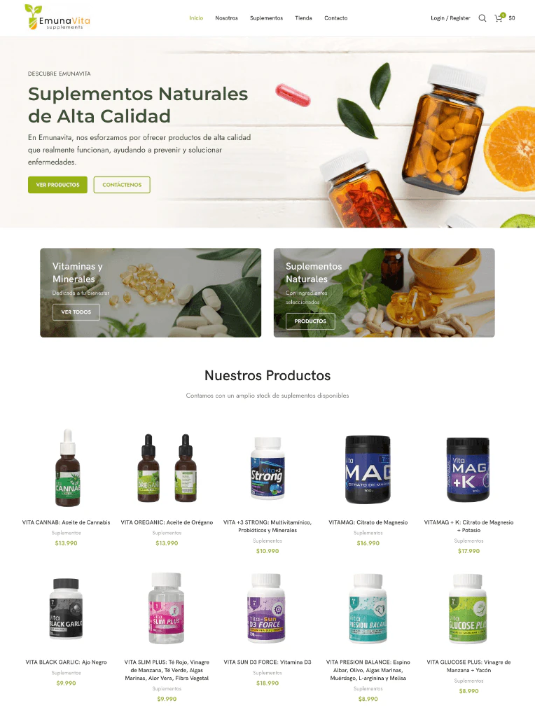 Página web para Emunavita