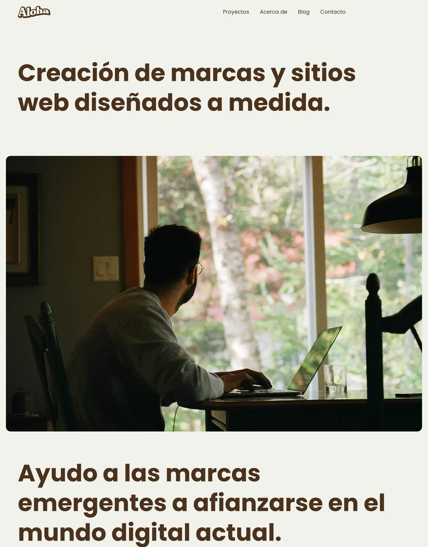 Diseño de página web para agencias y estudios