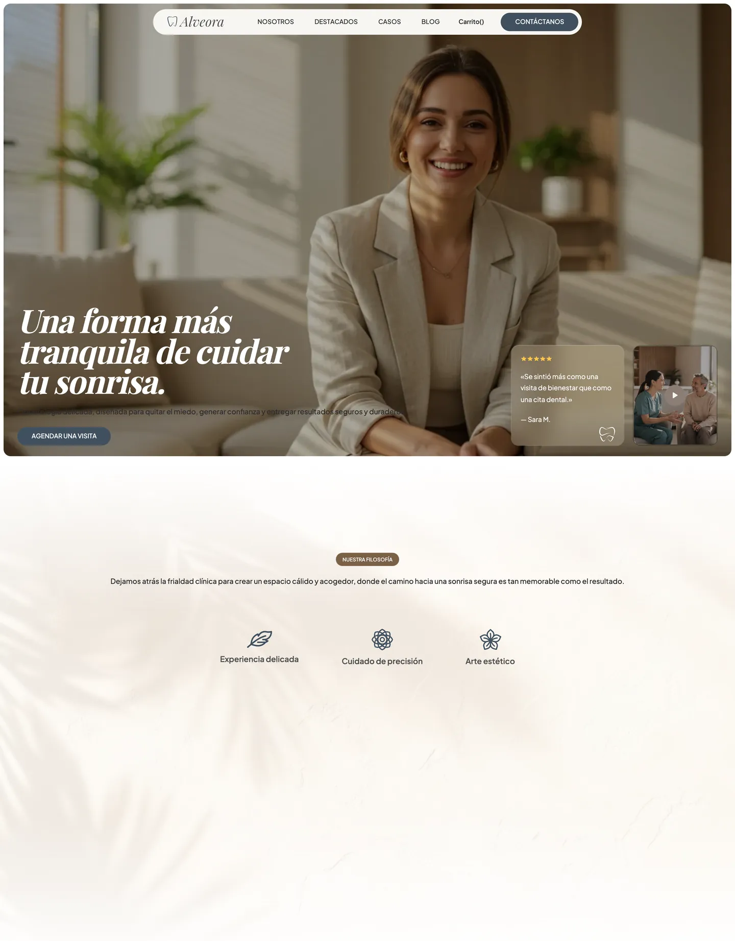 Diseño de página web para salud y bienestar