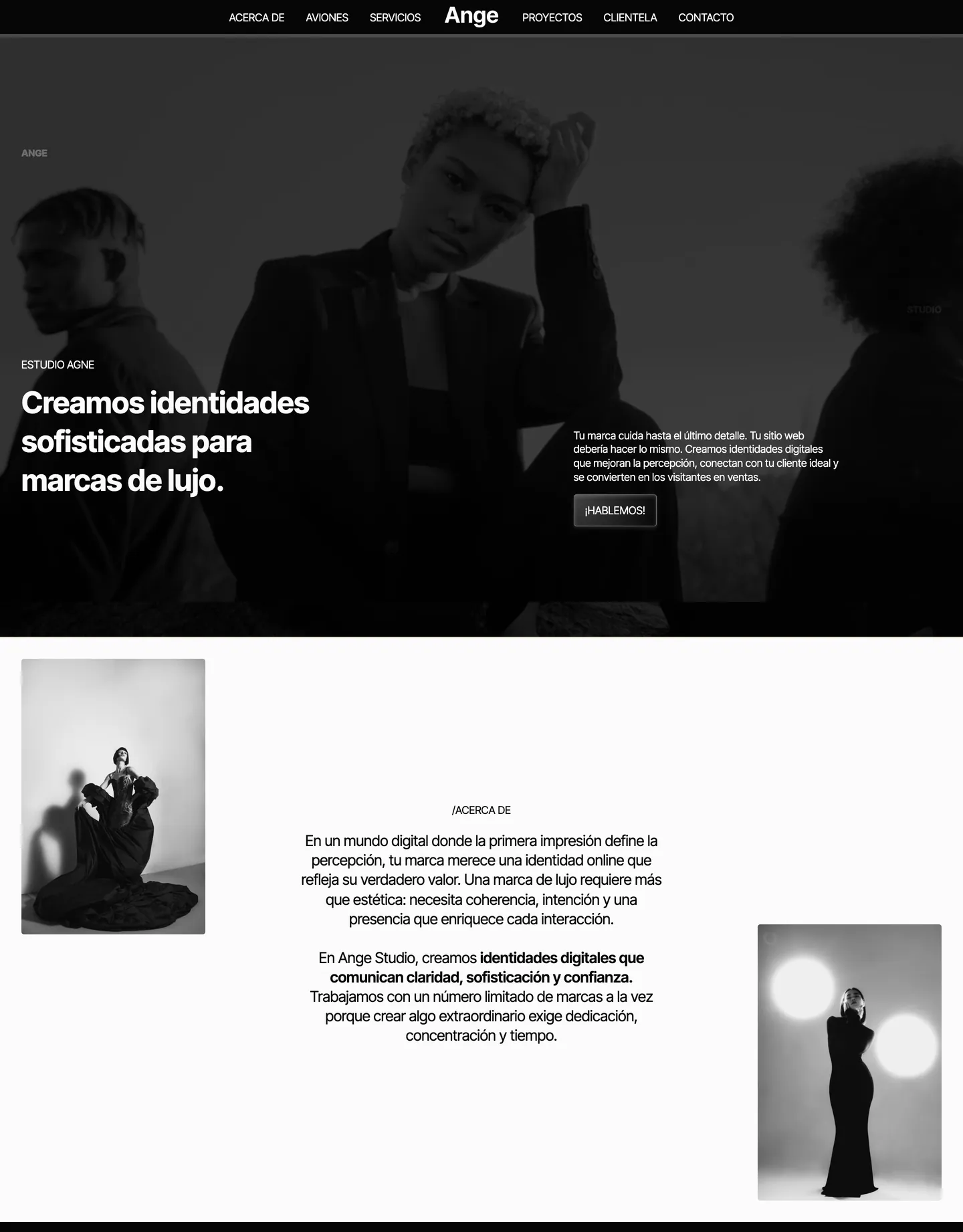 Diseño de página web para agencias y estudios