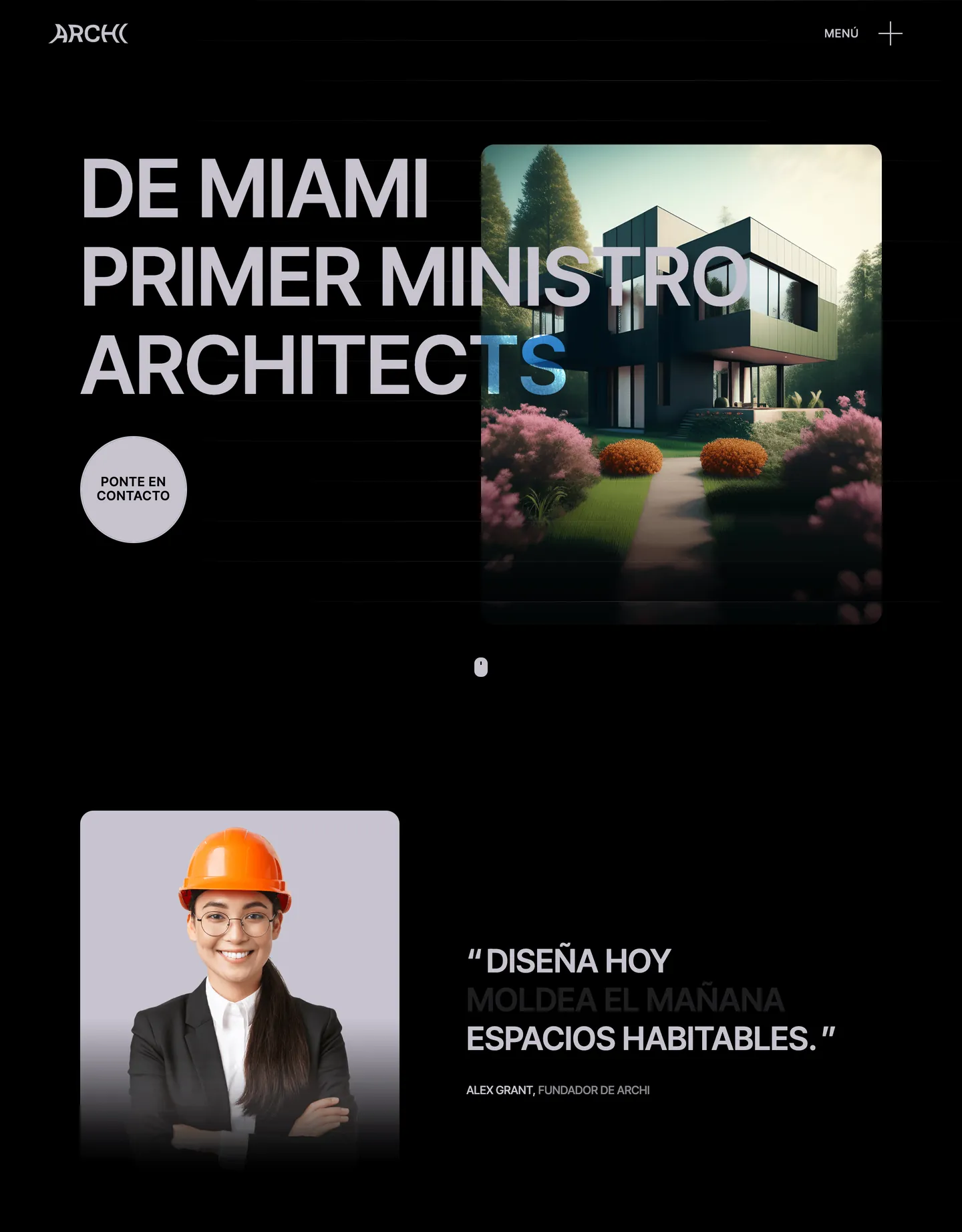 Diseño de página web para construcción y arquitectura