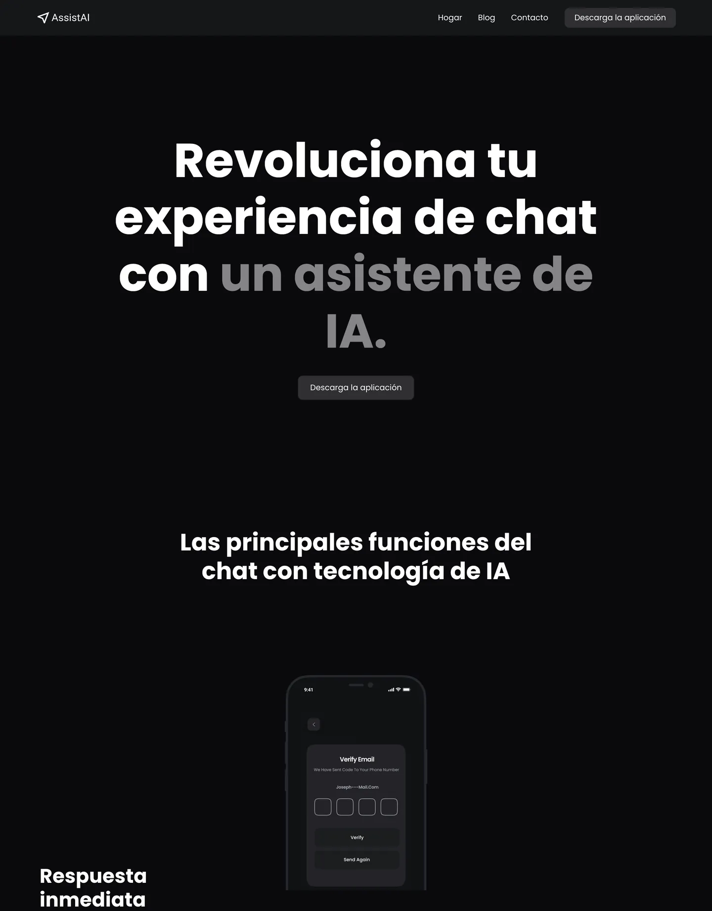 Diseño de página web para landing pages