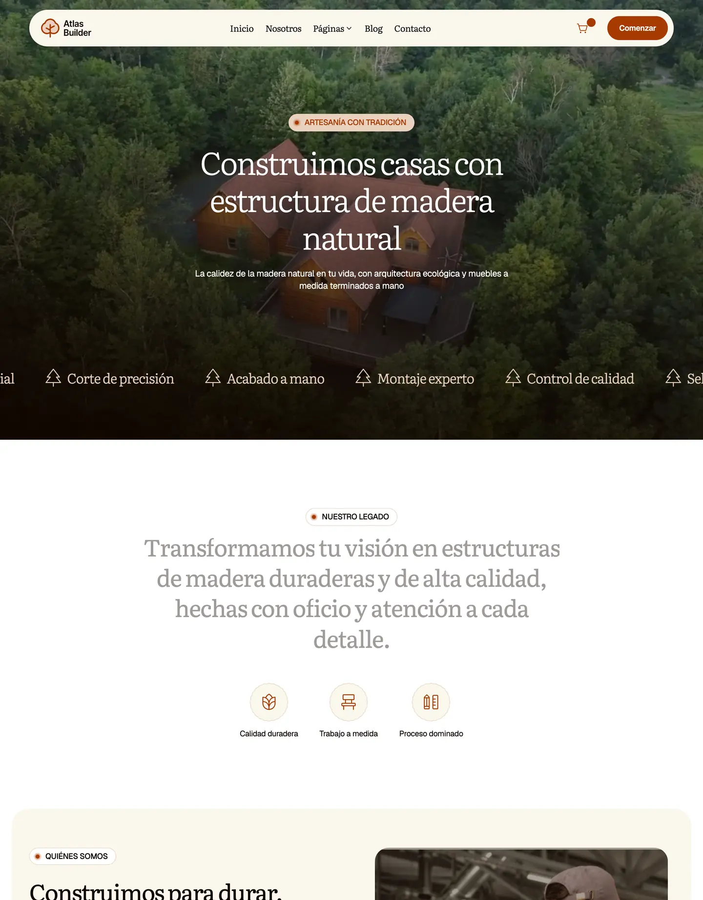 Diseño de página web para arquitectura