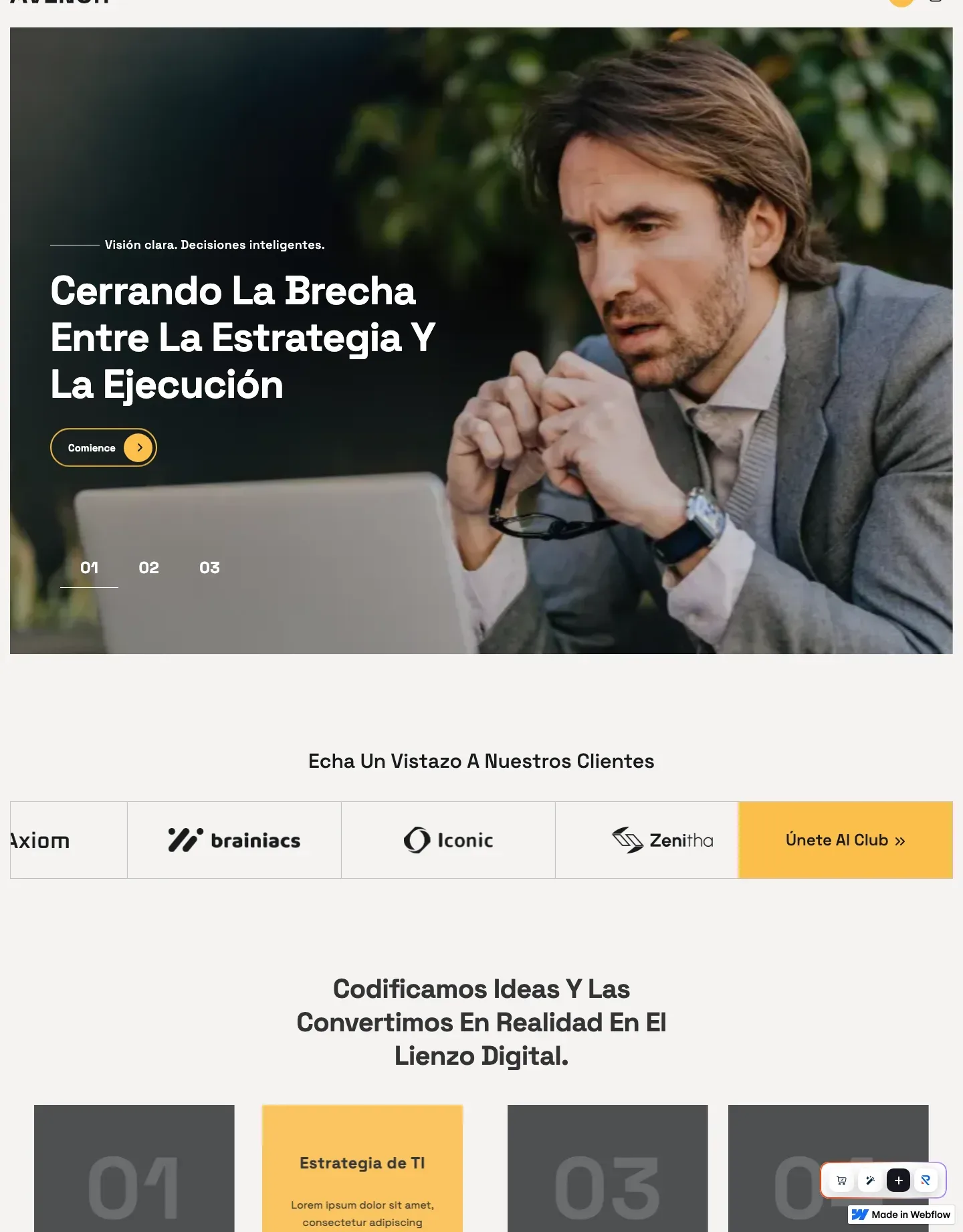 Diseño de página web para consultoría y coaching