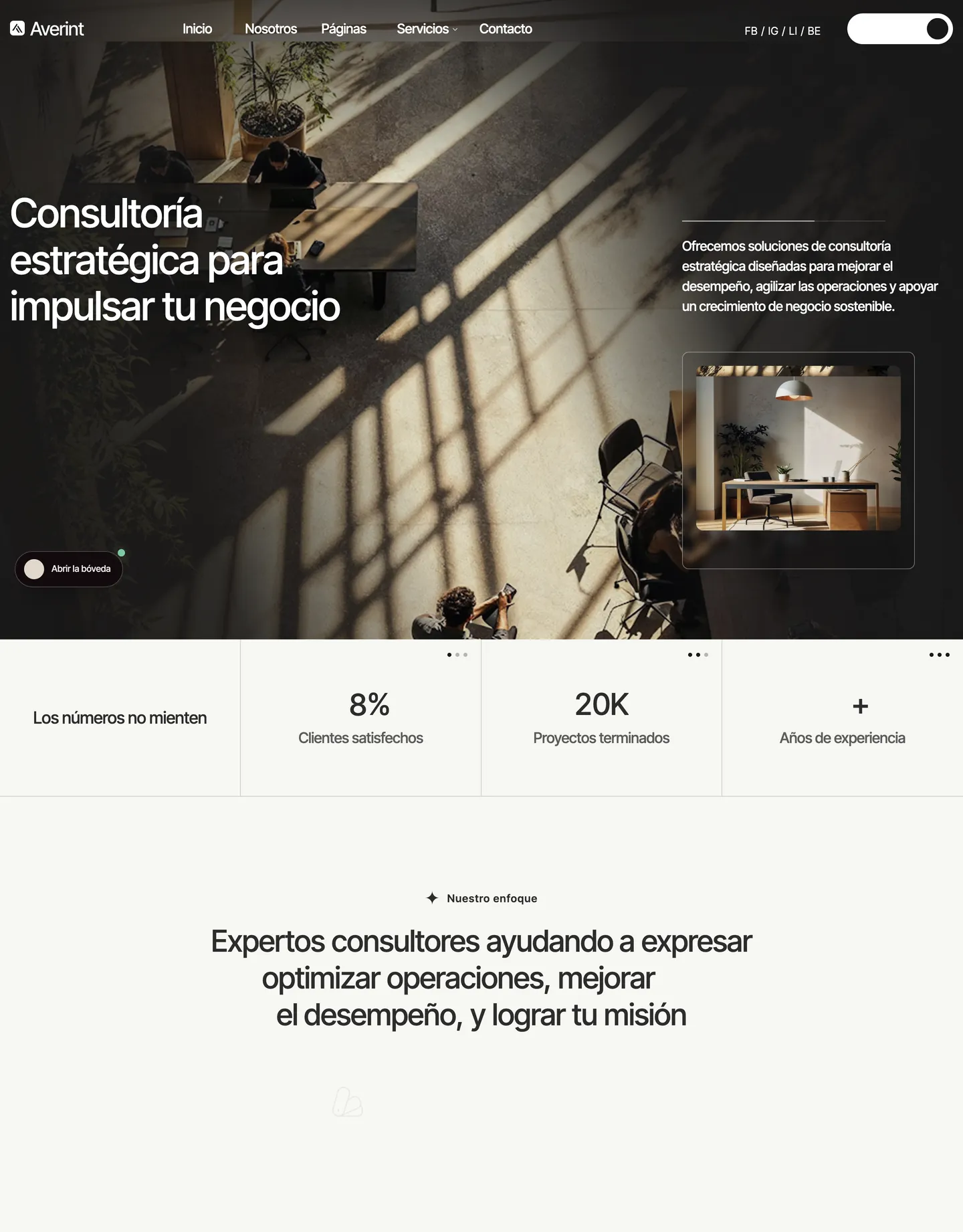Diseño de página web para consultoría y coaching