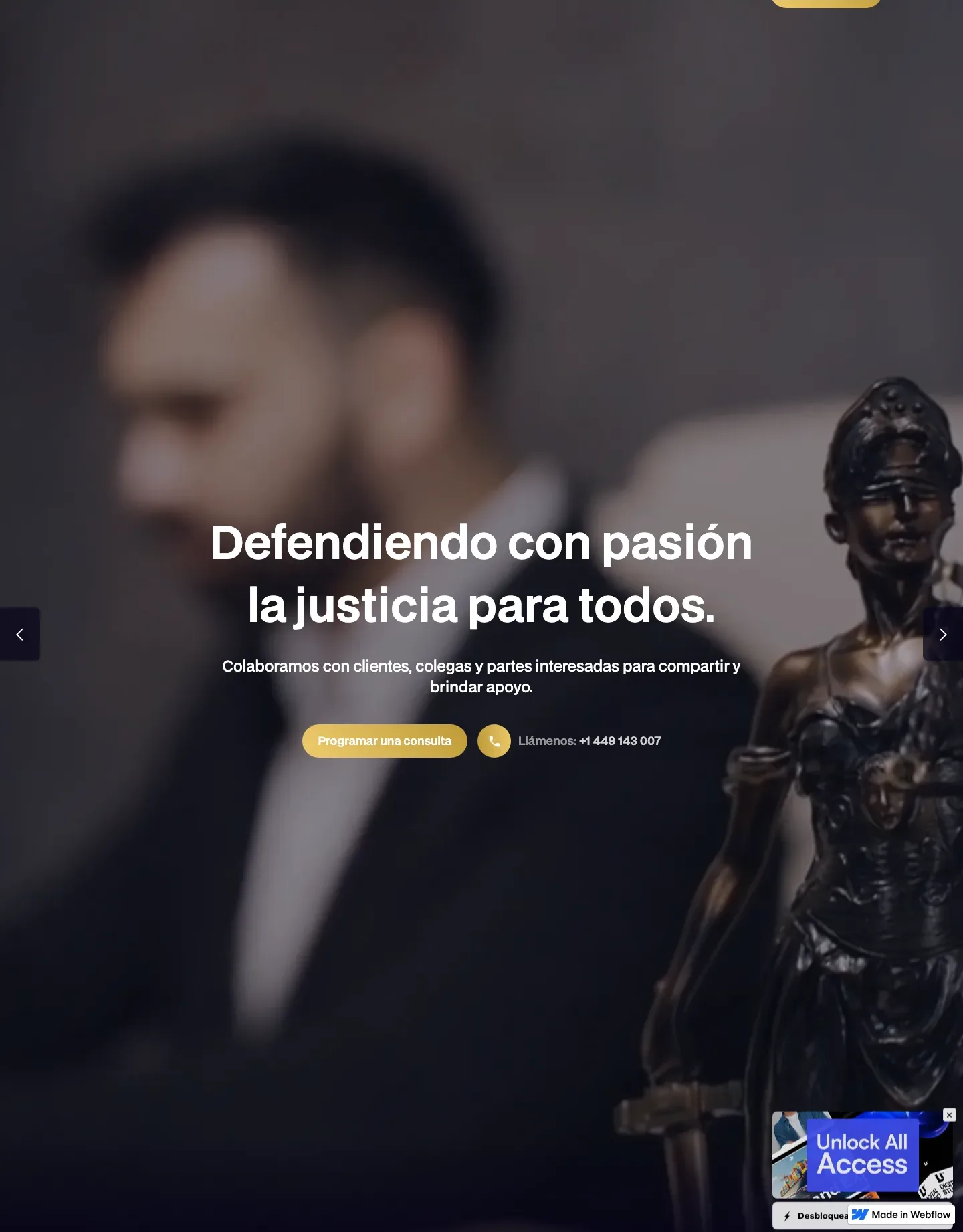 Diseño de página web para abogados