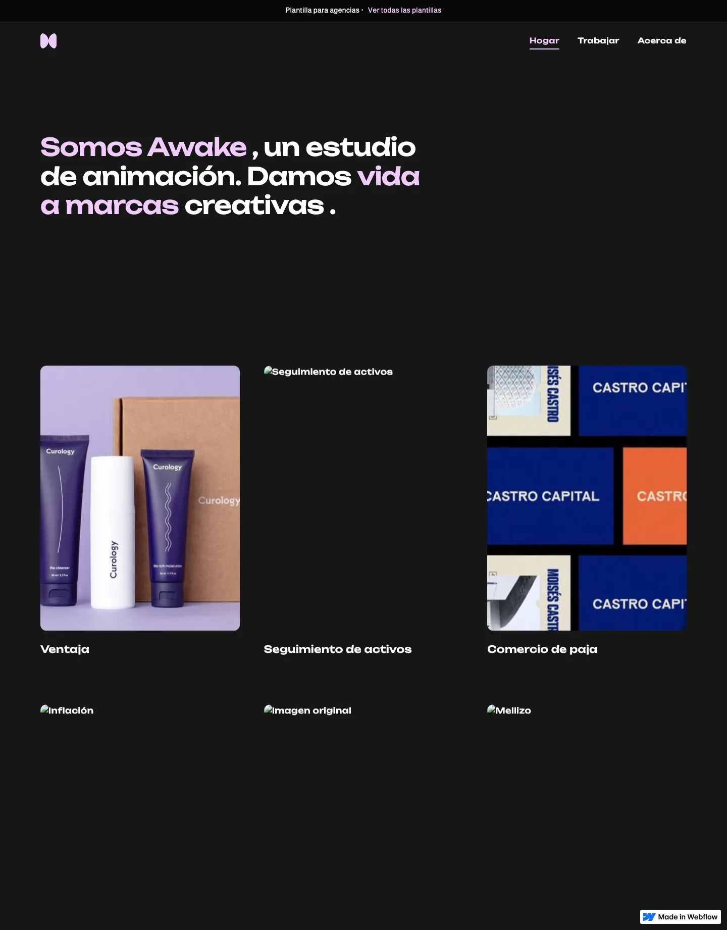 Diseño de página web para agencias y estudios