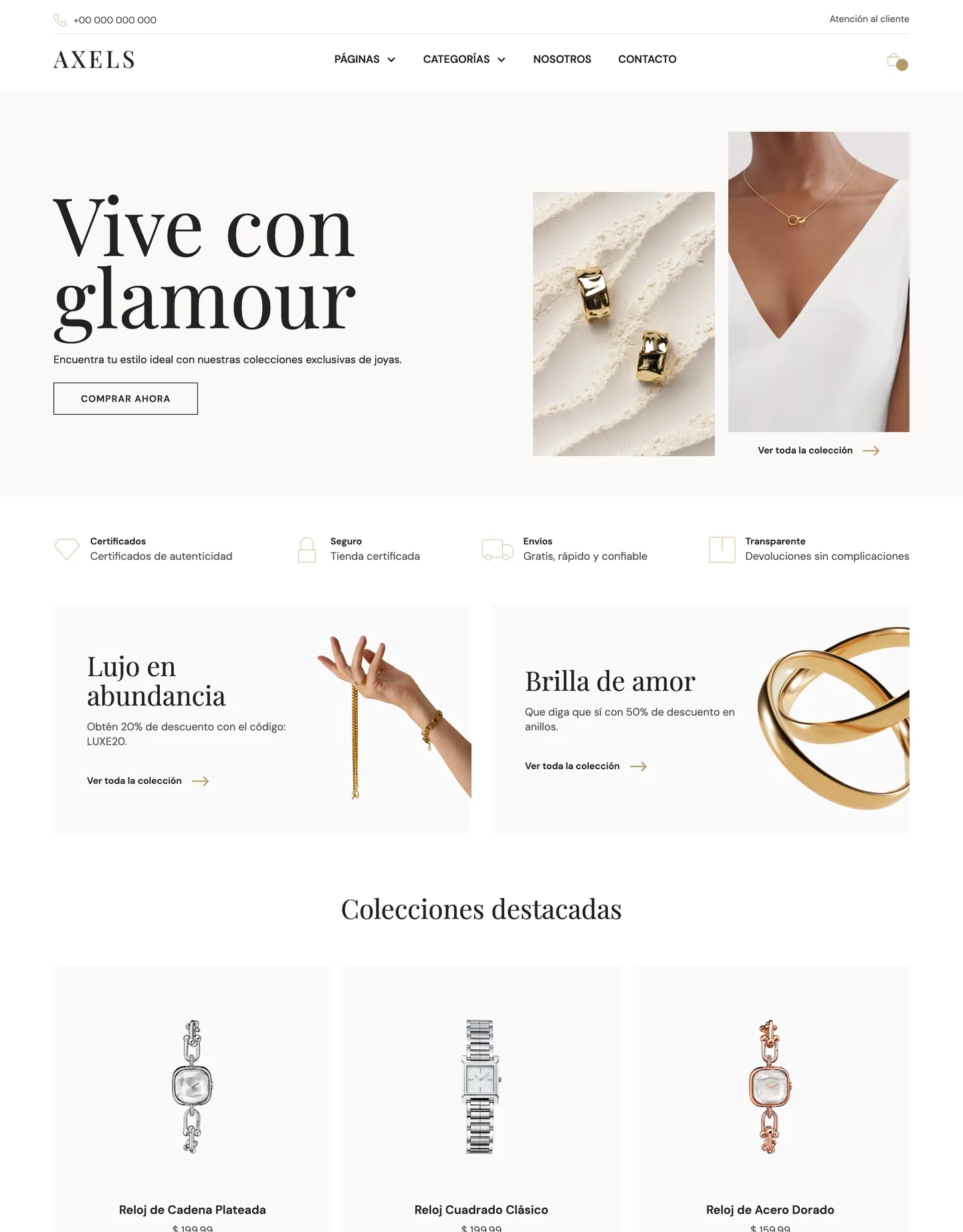 Diseño de página web para tienda online