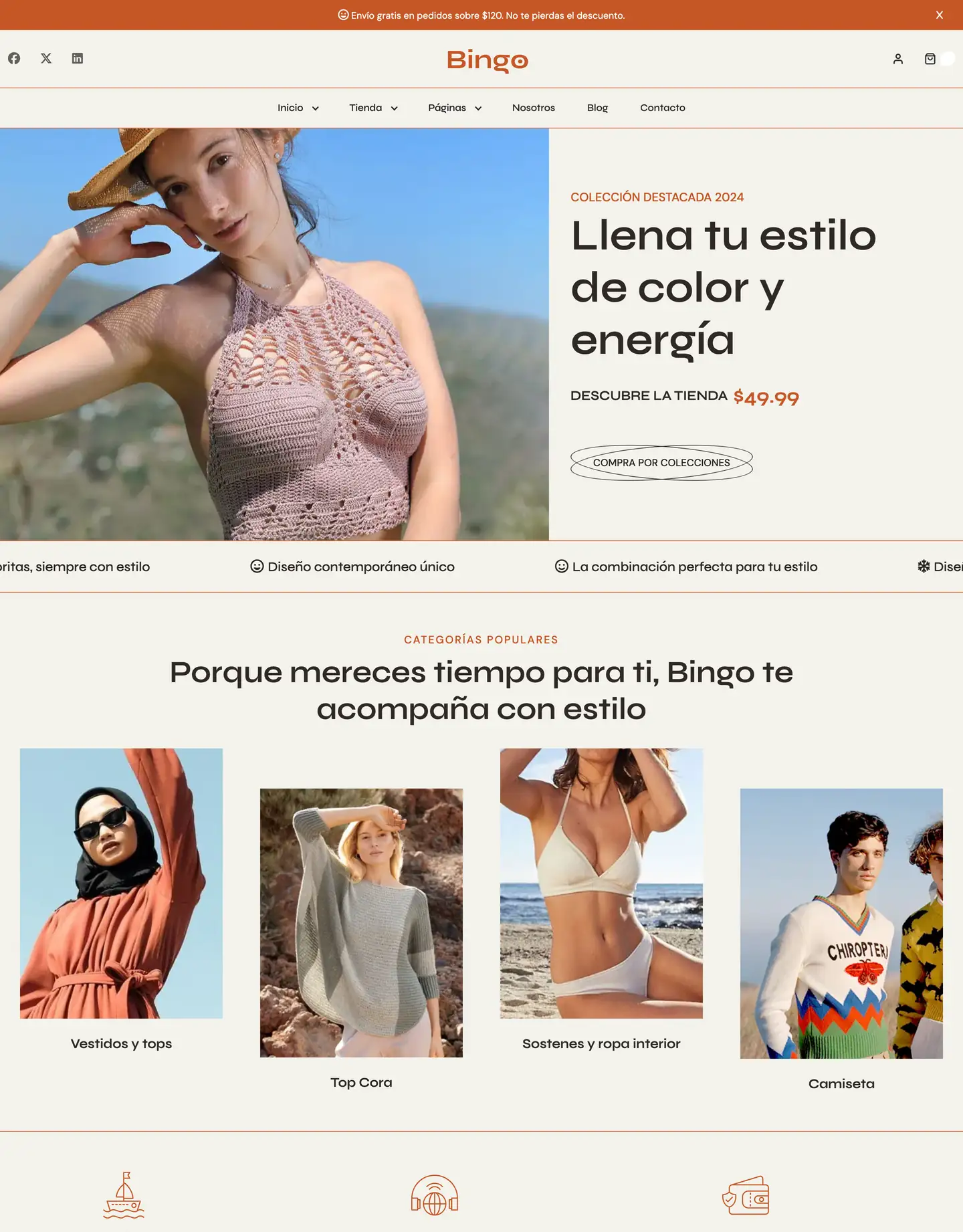 Diseño de página web para tienda online