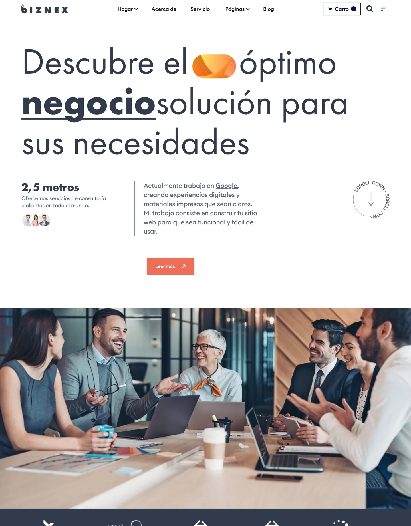 Diseño de página web para consultoría y coaching