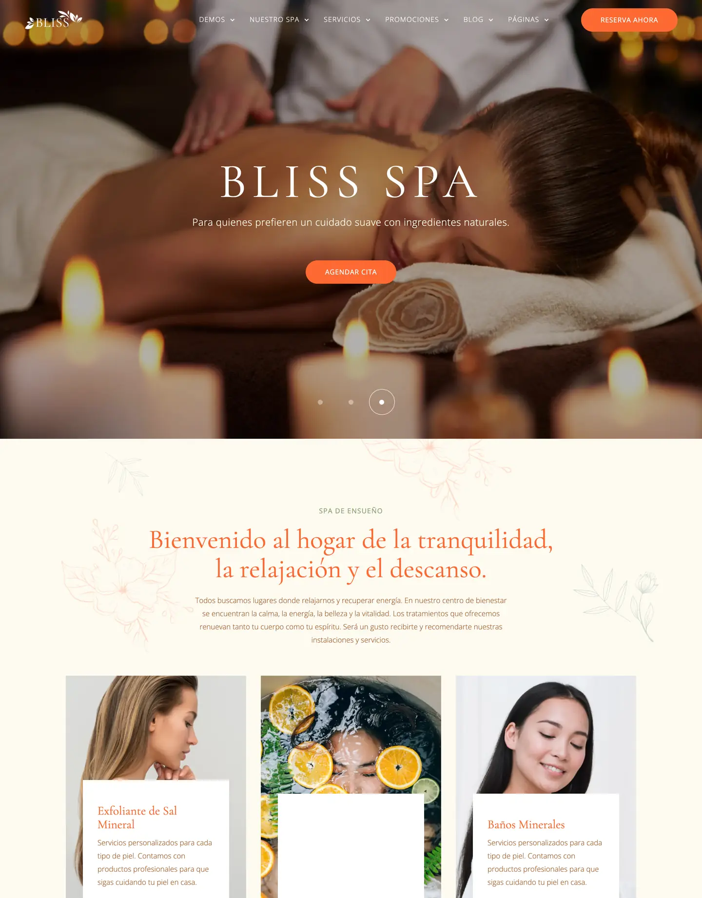 Diseño de página web para belleza y estética