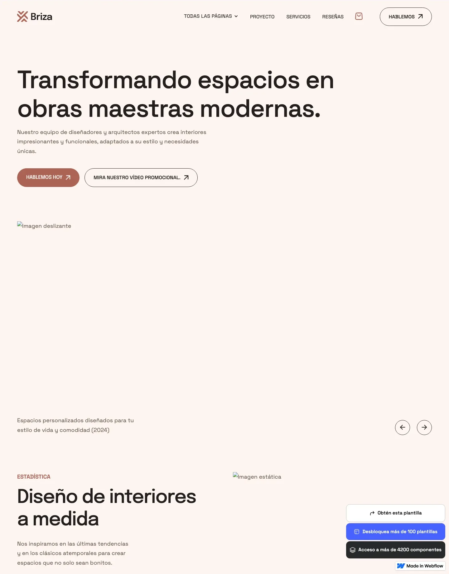 Diseño de página web para construcción y arquitectura