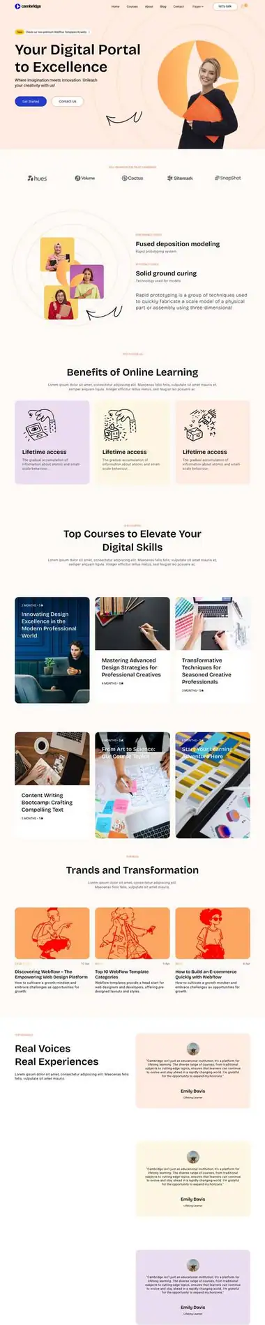 Diseño de página web para educación