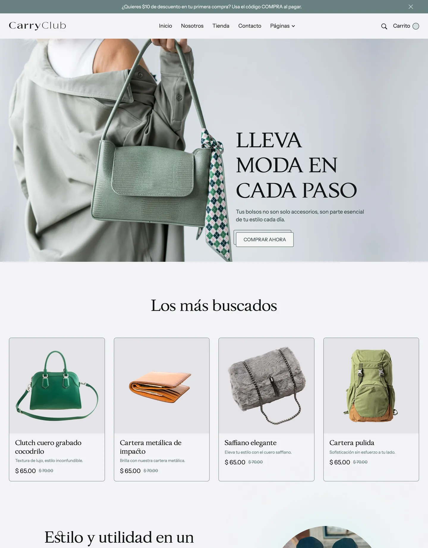 Diseño de página web para tienda online