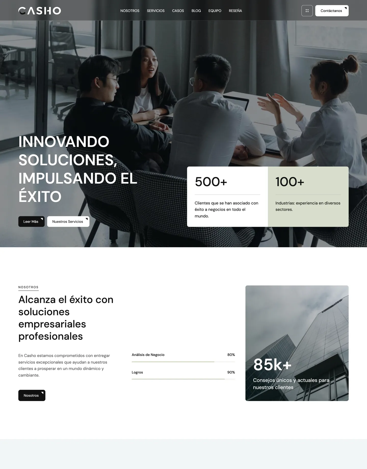 Diseño de página web para consultoría y coaching