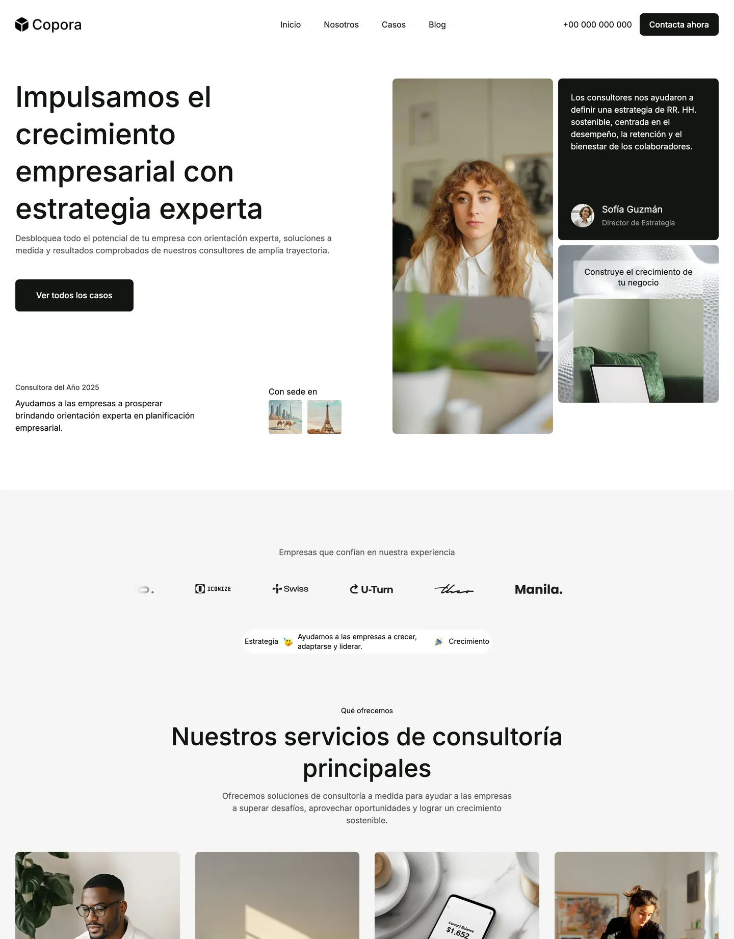 Diseño de página web para consultoría y coaching