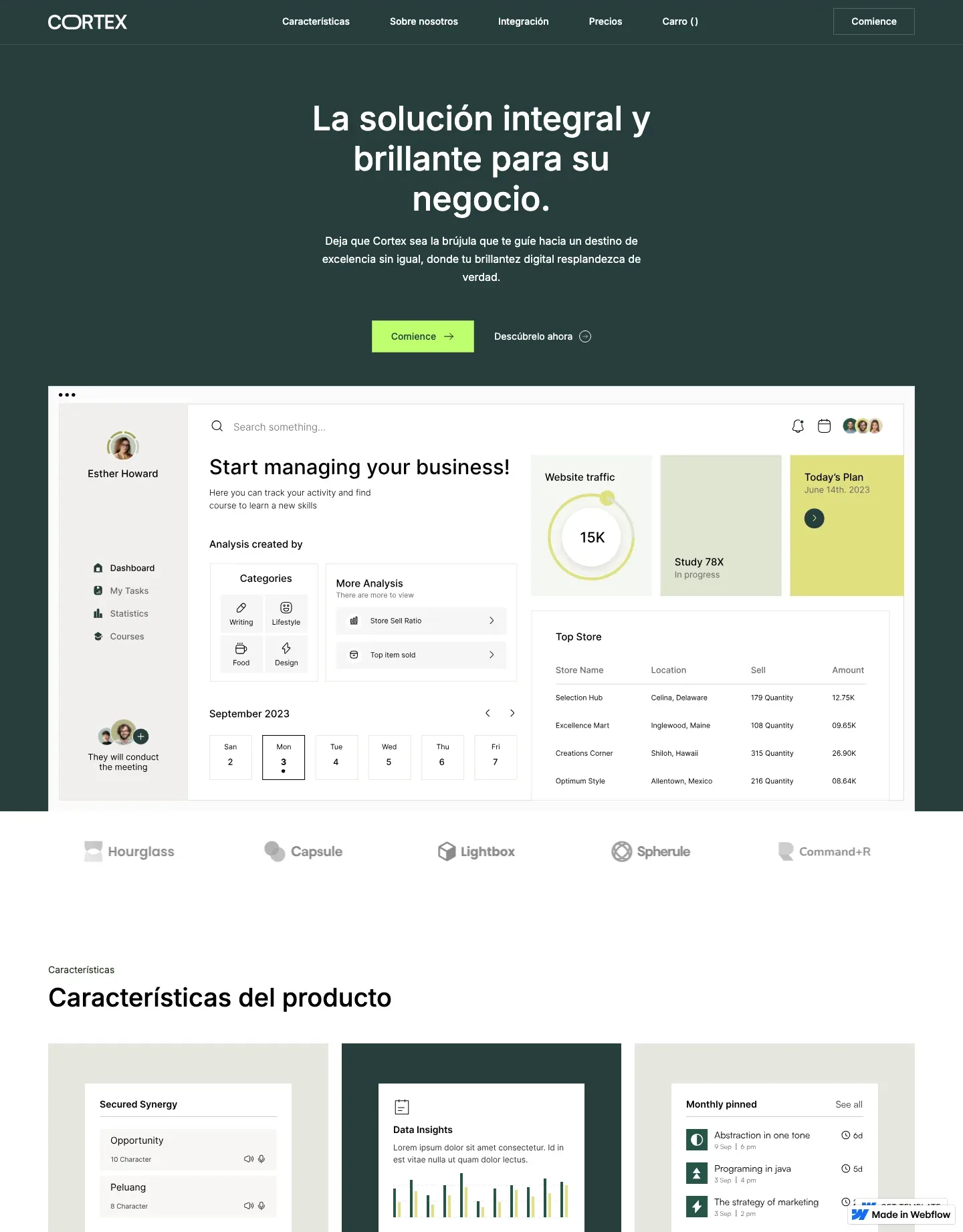 Diseño de página web para landing pages