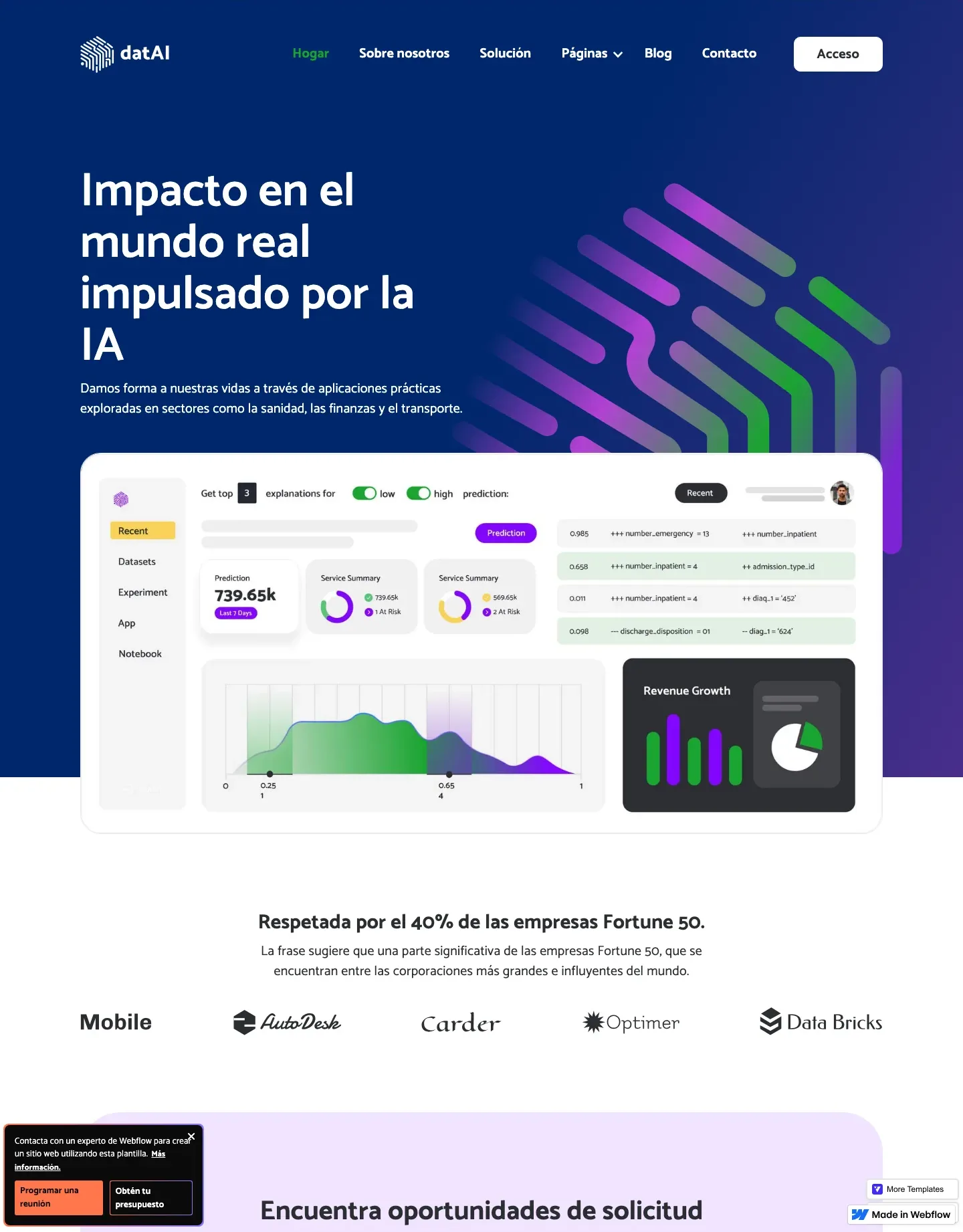 Diseño de página web para landing pages