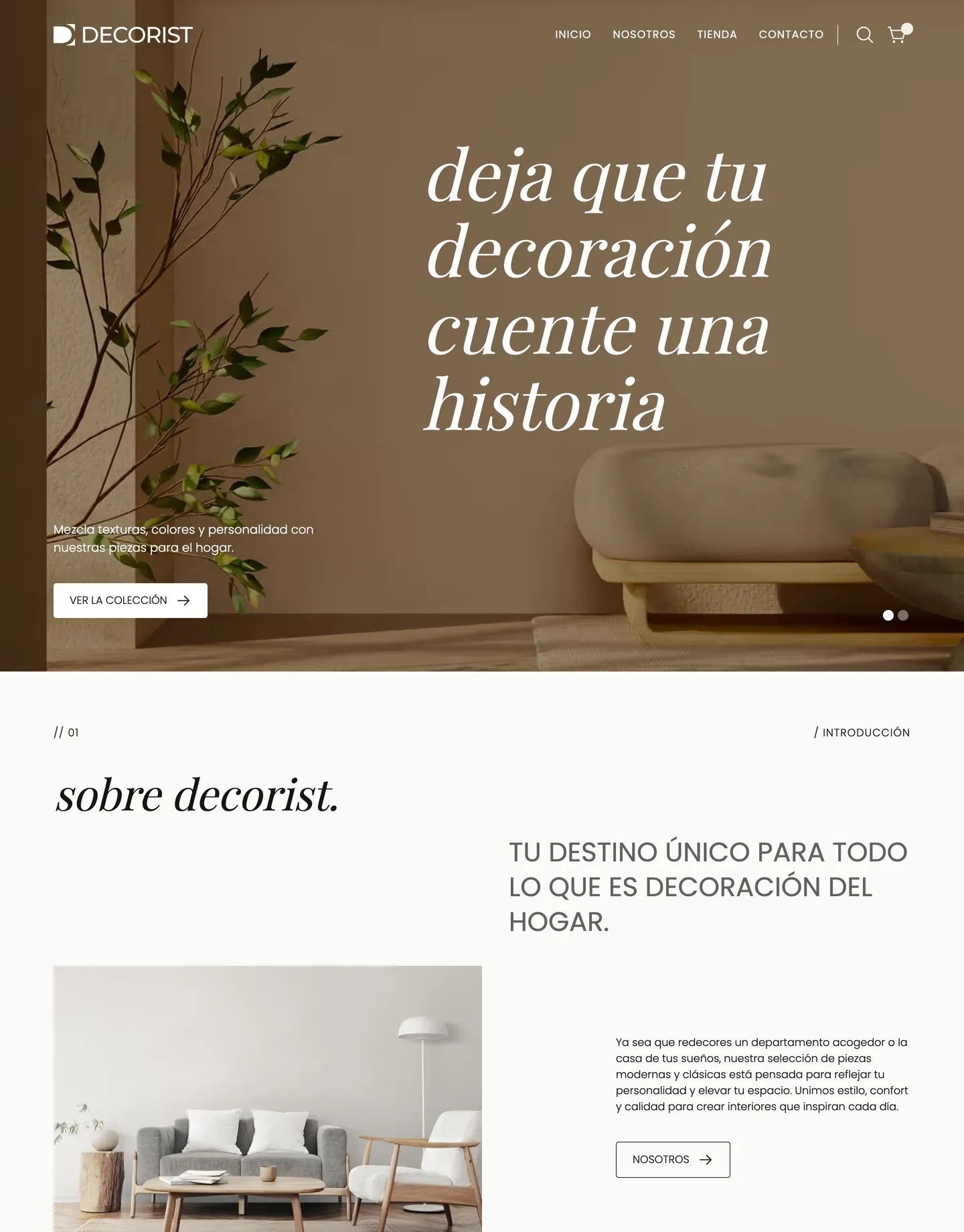 Diseño de página web para tienda online
