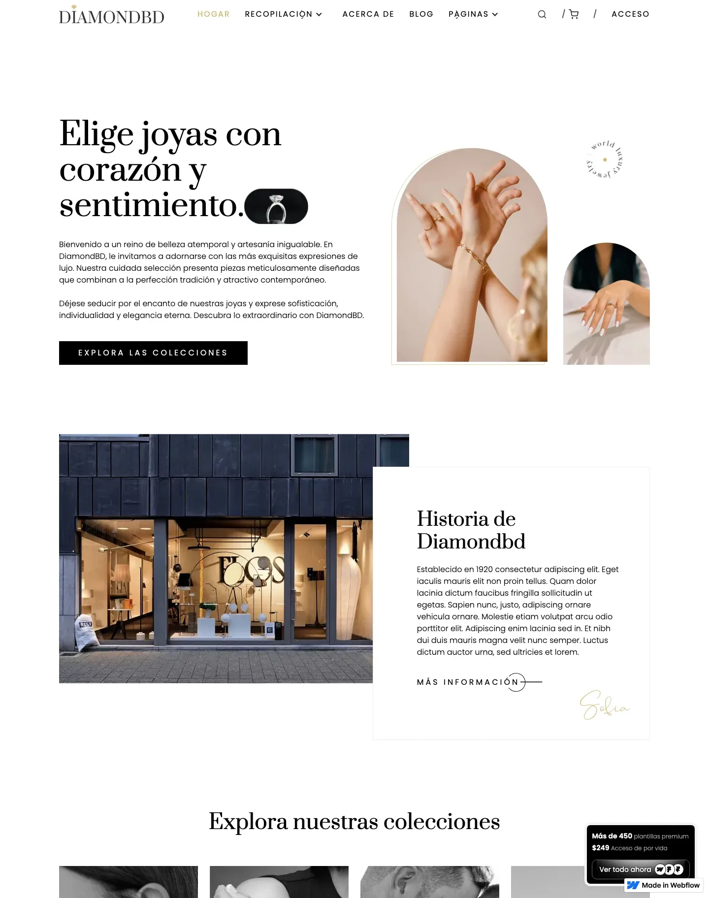 Diseño de página web para tienda online