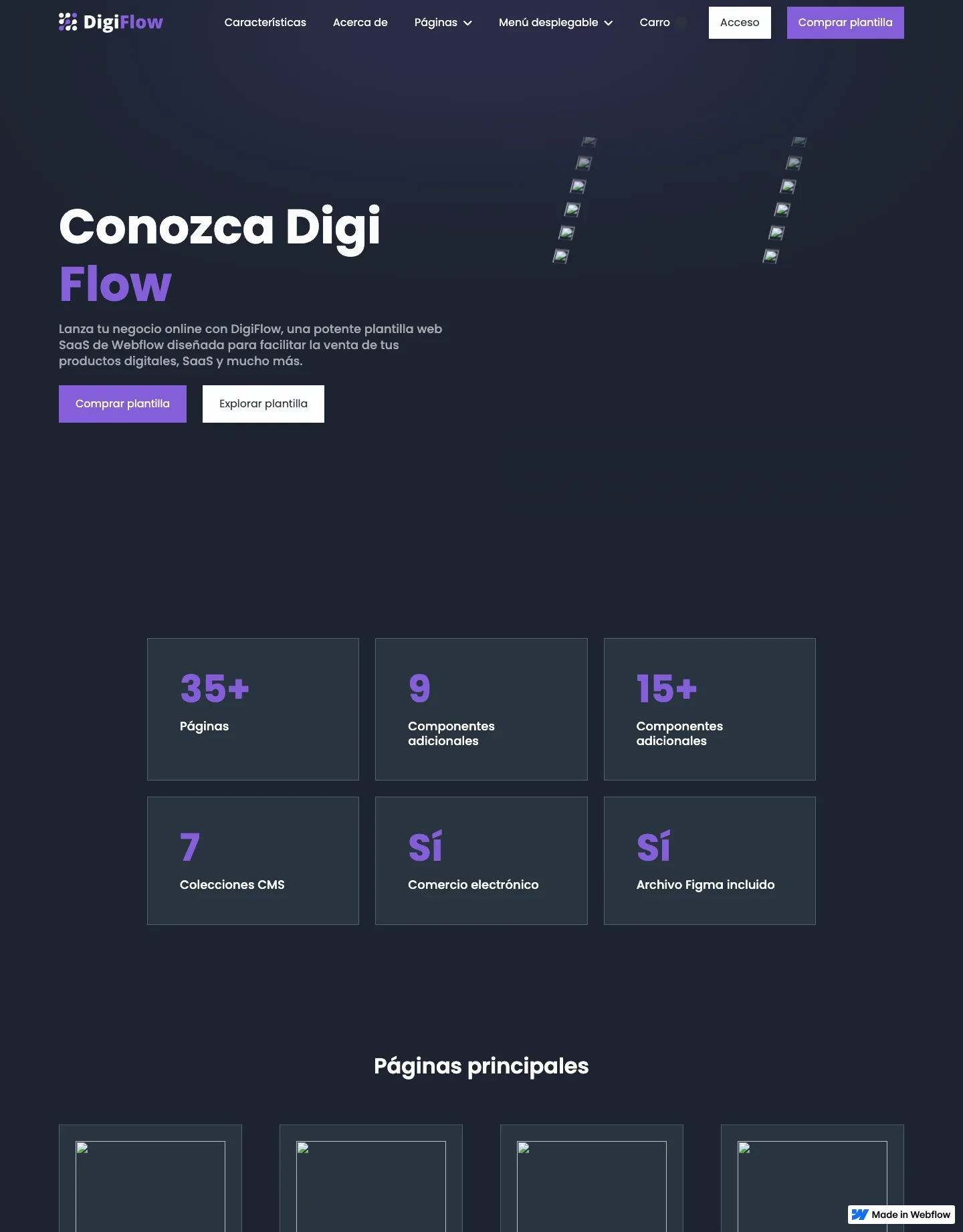 Diseño de página web para landing pages