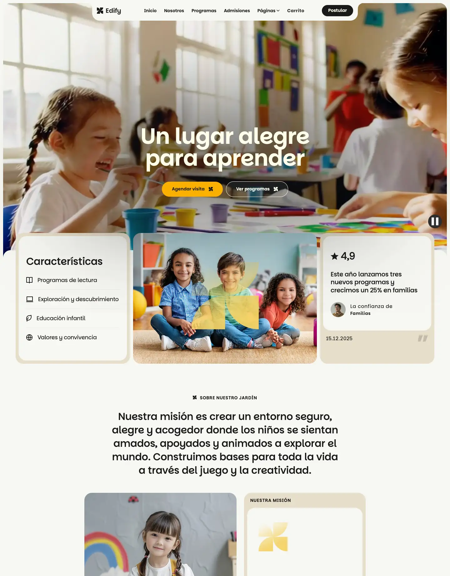 Diseño de página web para educación