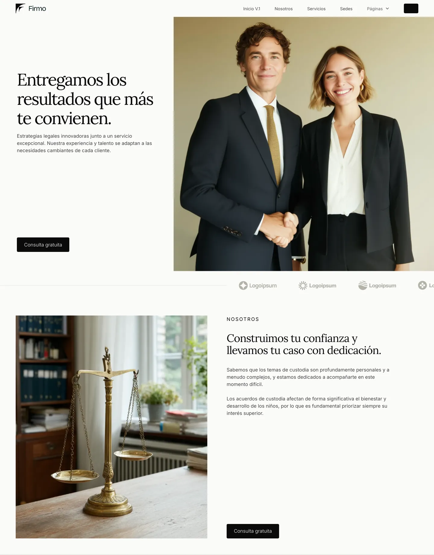Diseño de página web para abogados