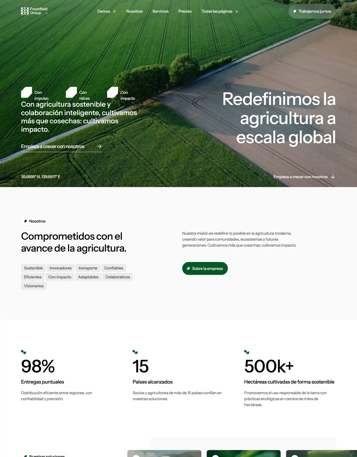 Diseño de página web para medio ambiente