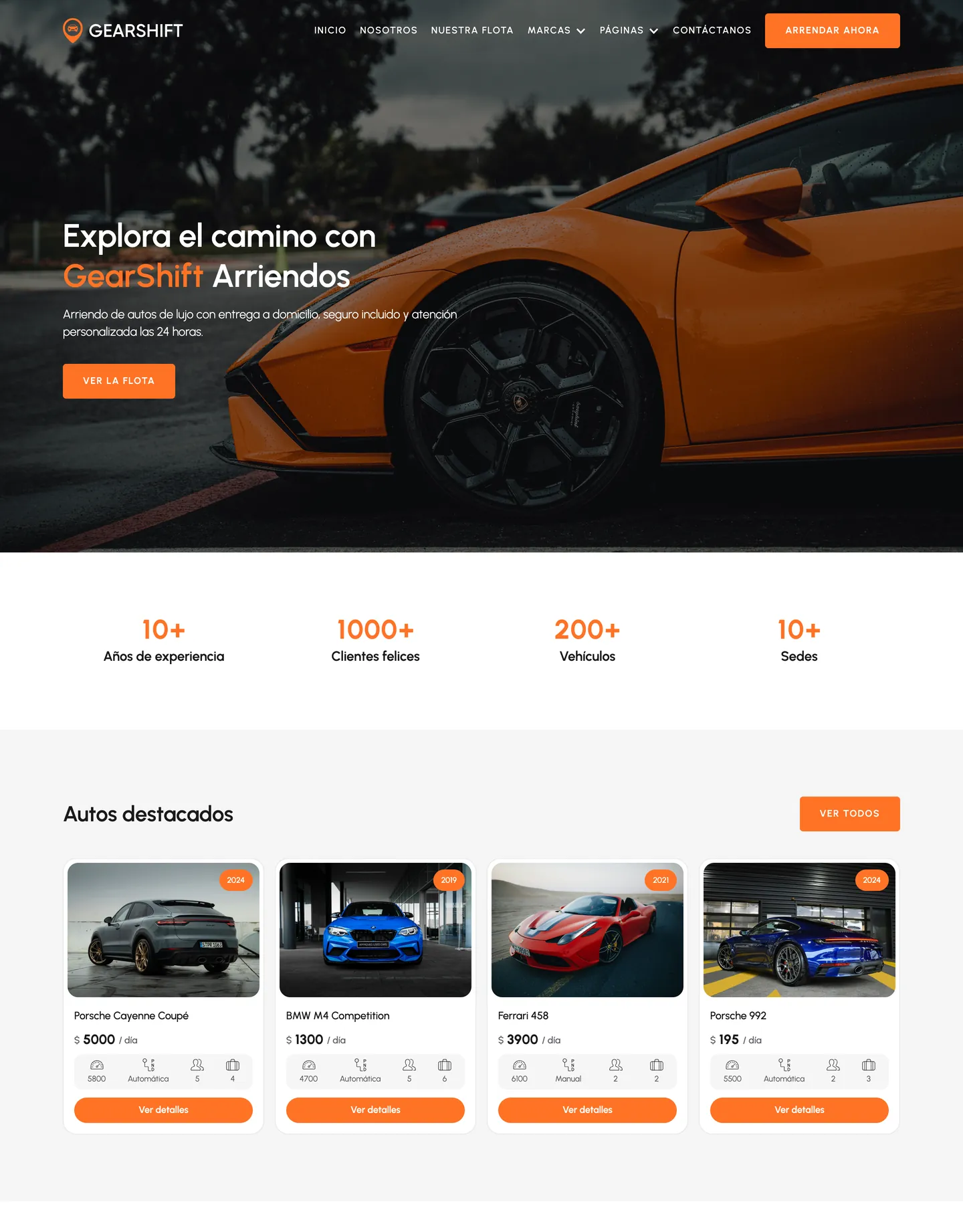 Diseño de página web para transporte