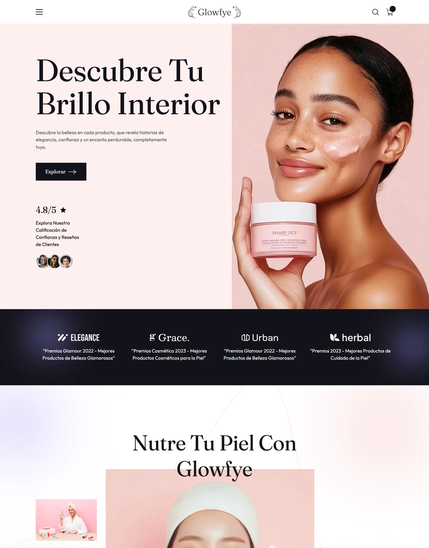 Diseño de página web para belleza y estética