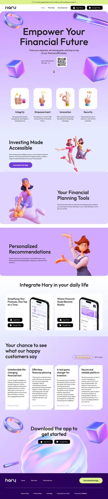 Diseño de página web para landing pages
