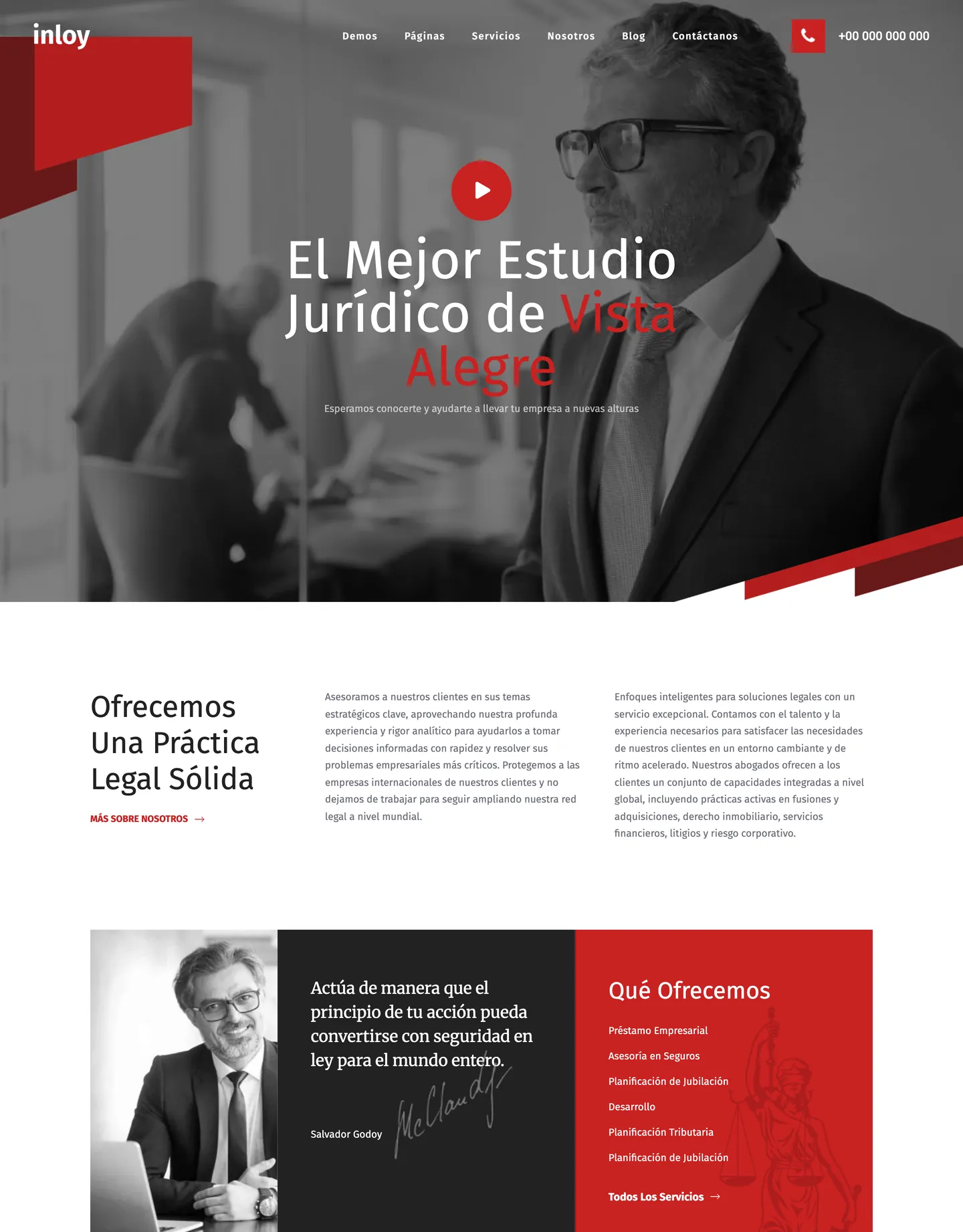 Diseño de página web para abogados