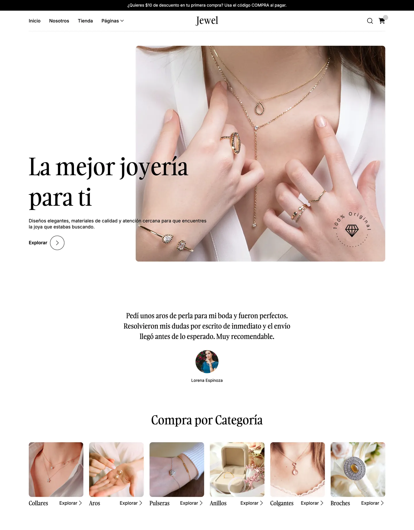 Diseño de página web para tienda online