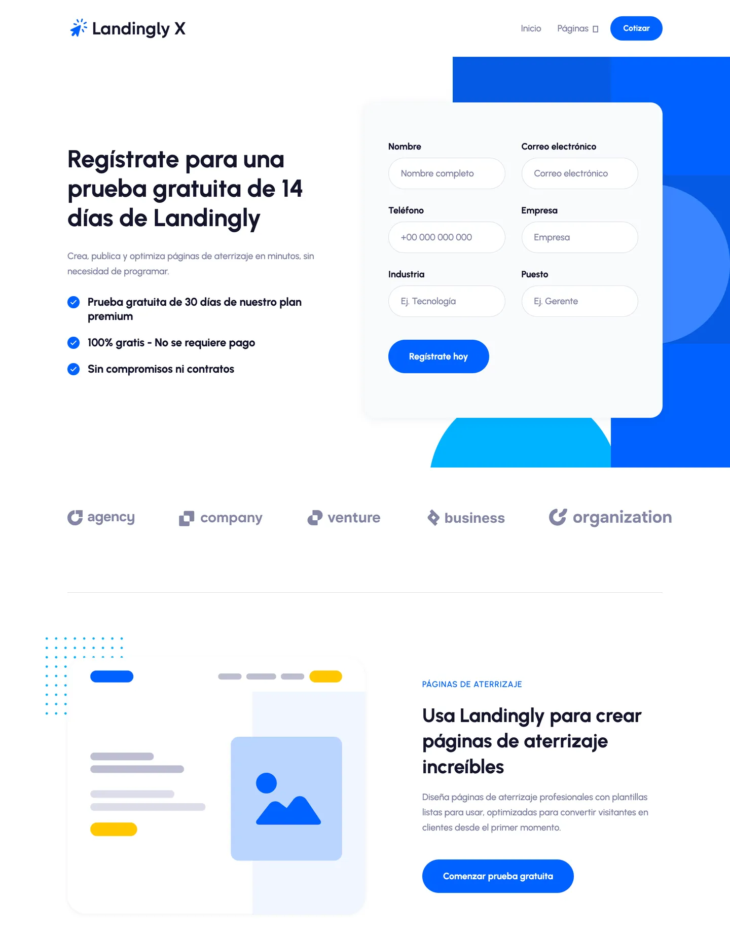 Diseño de página web para tecnología