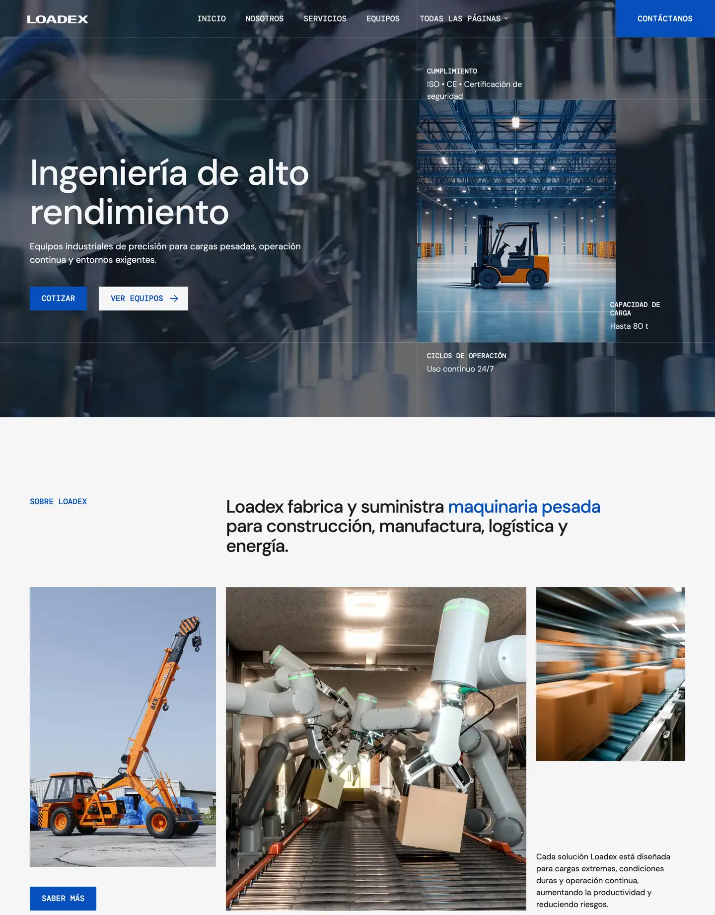 Diseño de página web para transporte