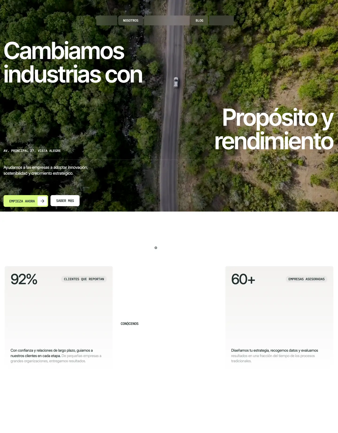 Diseño de página web para medio ambiente