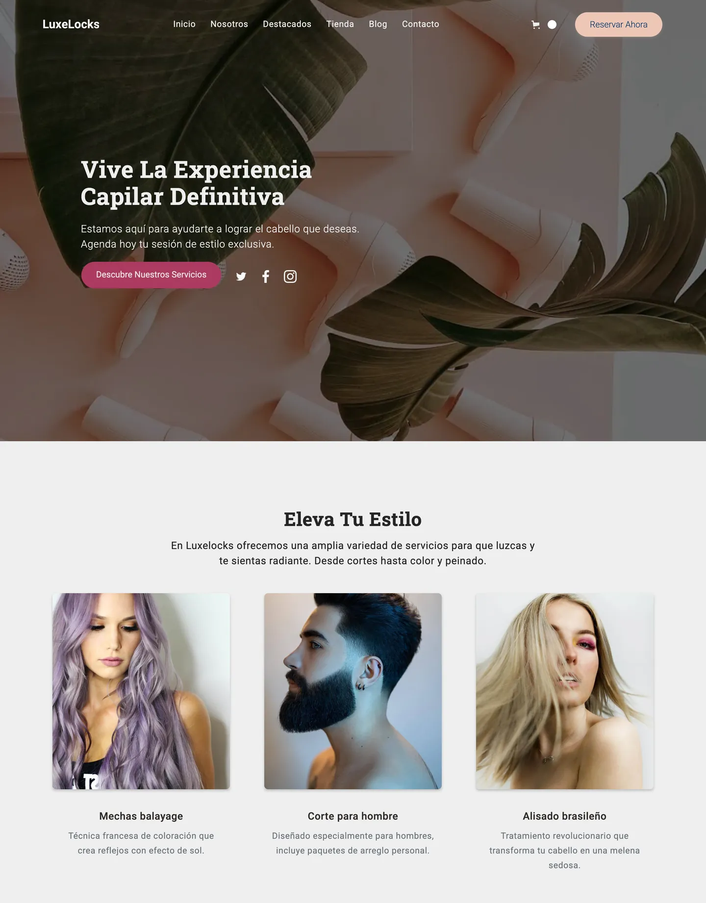 Diseño de página web para belleza y estética