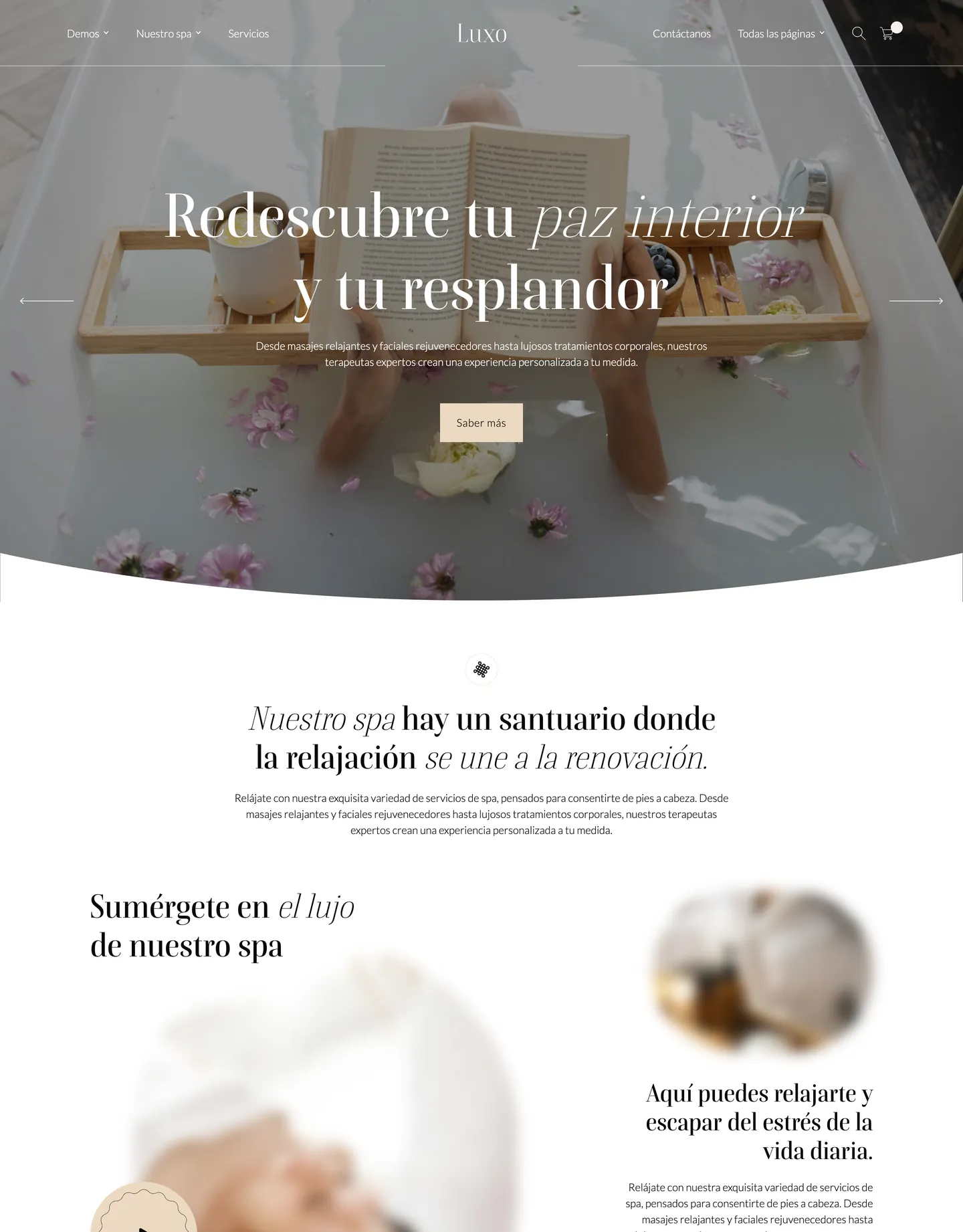 Diseño de página web para belleza y estética
