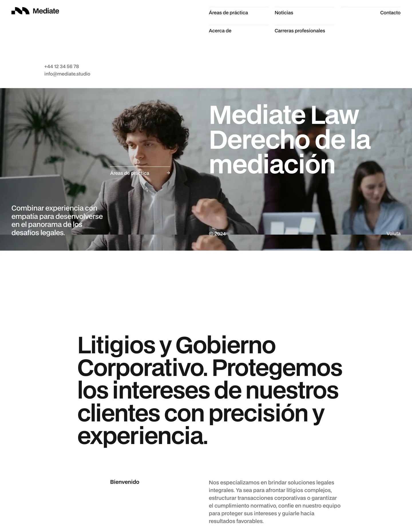 Diseño de página web para abogados
