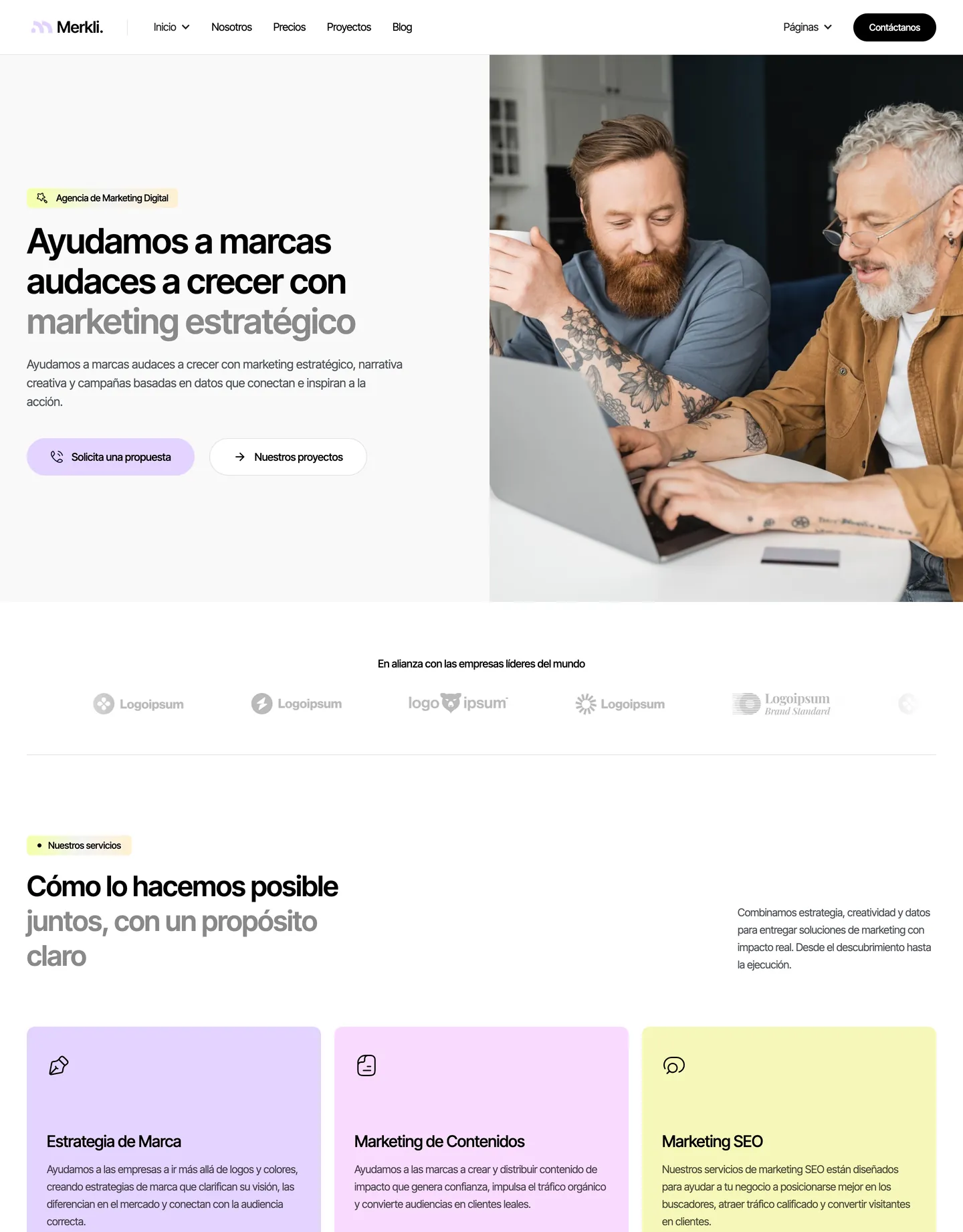 Diseño de página web para tecnología