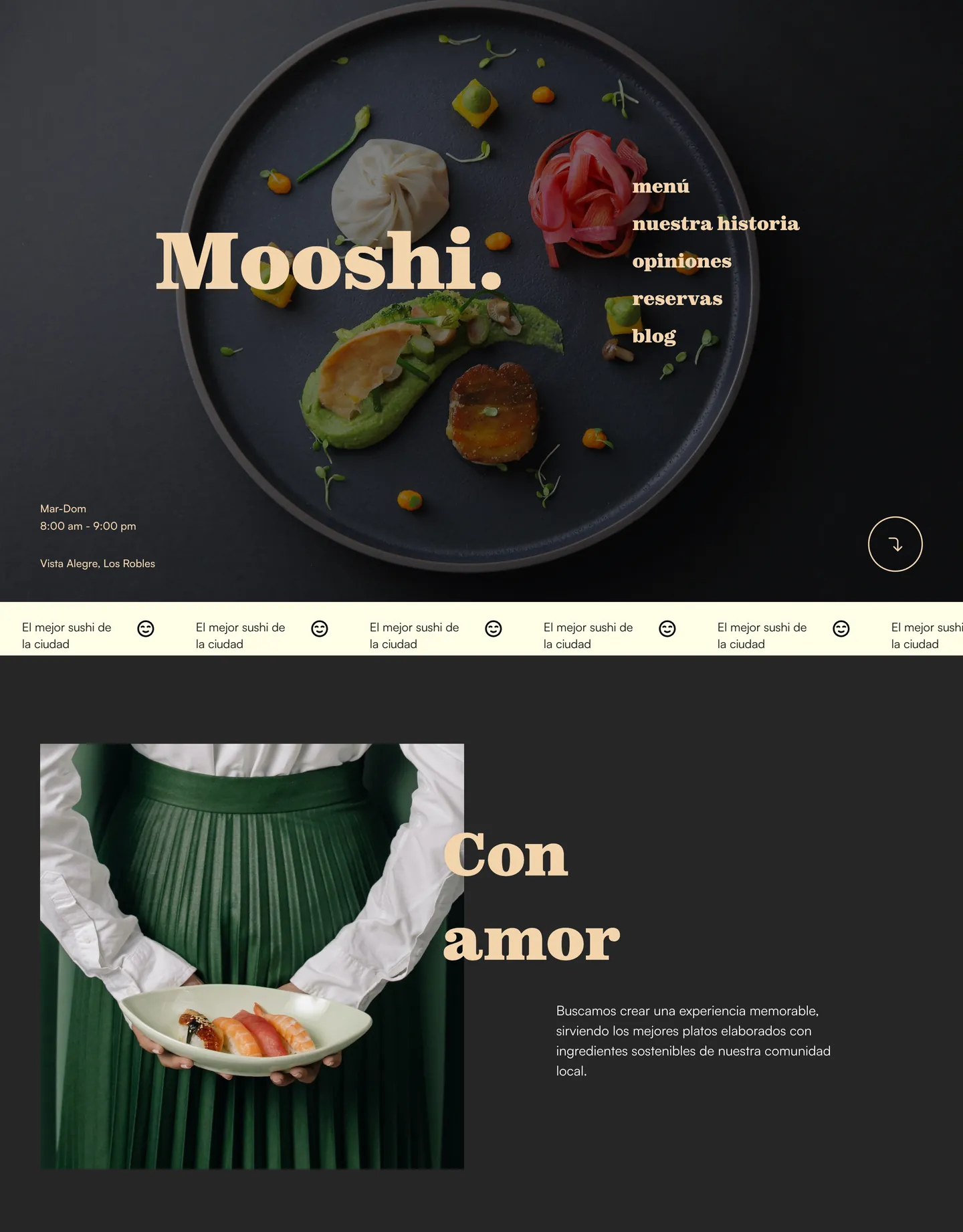 Diseño de página web para restaurantes y cafés