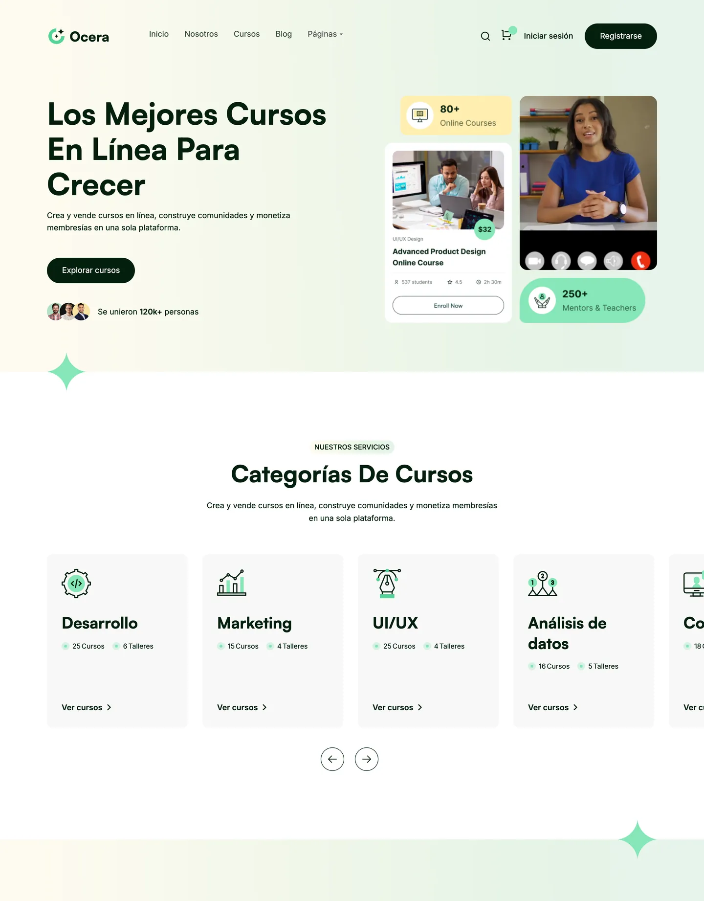Diseño de página web para educación