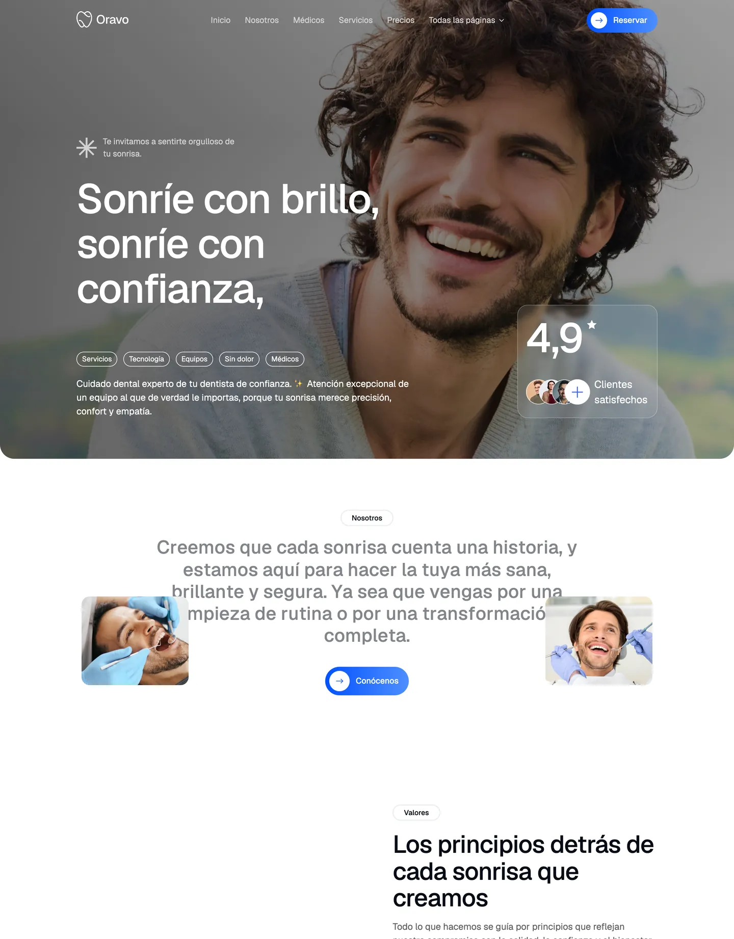 Diseño de página web para salud y bienestar