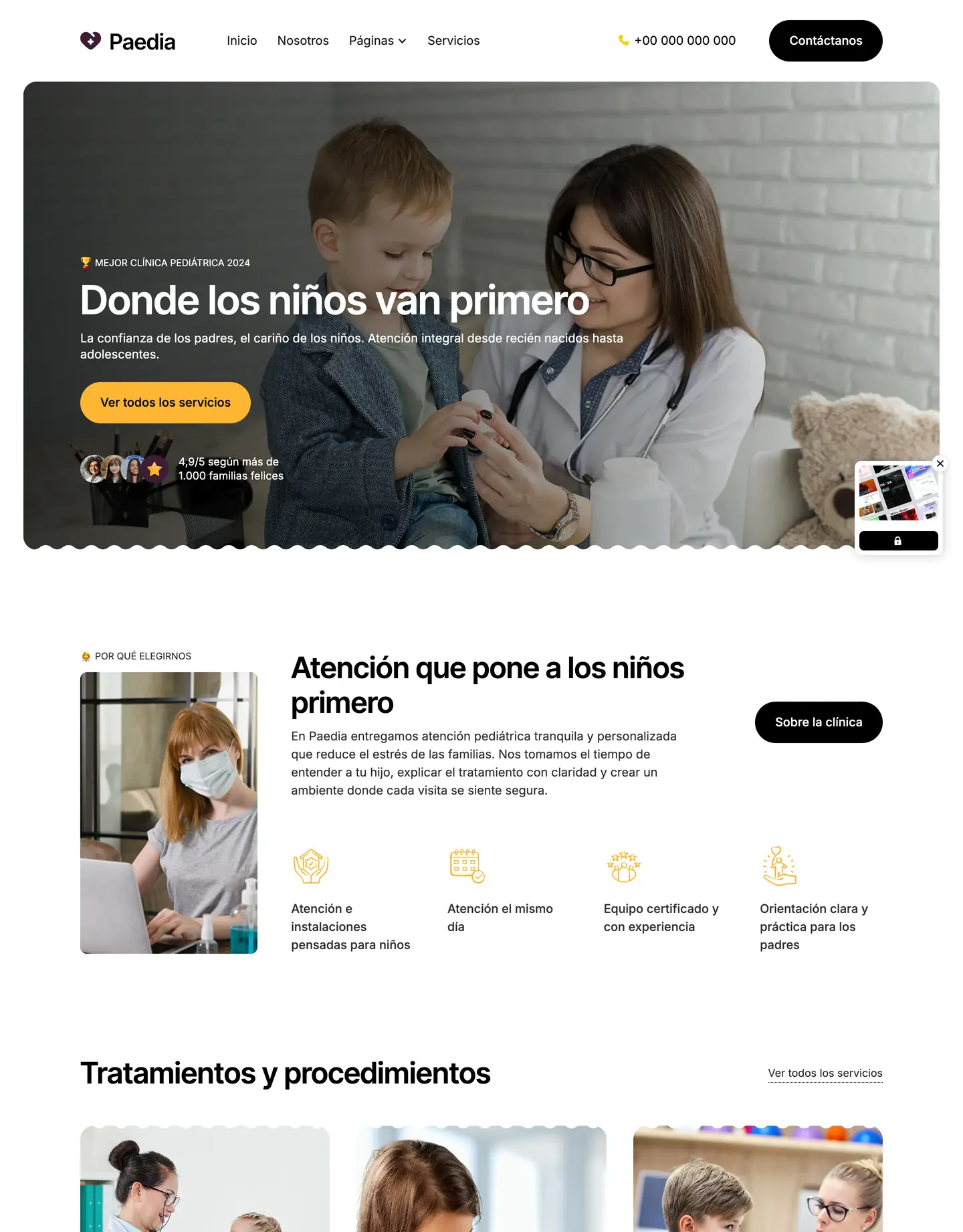 Diseño de página web para salud y bienestar