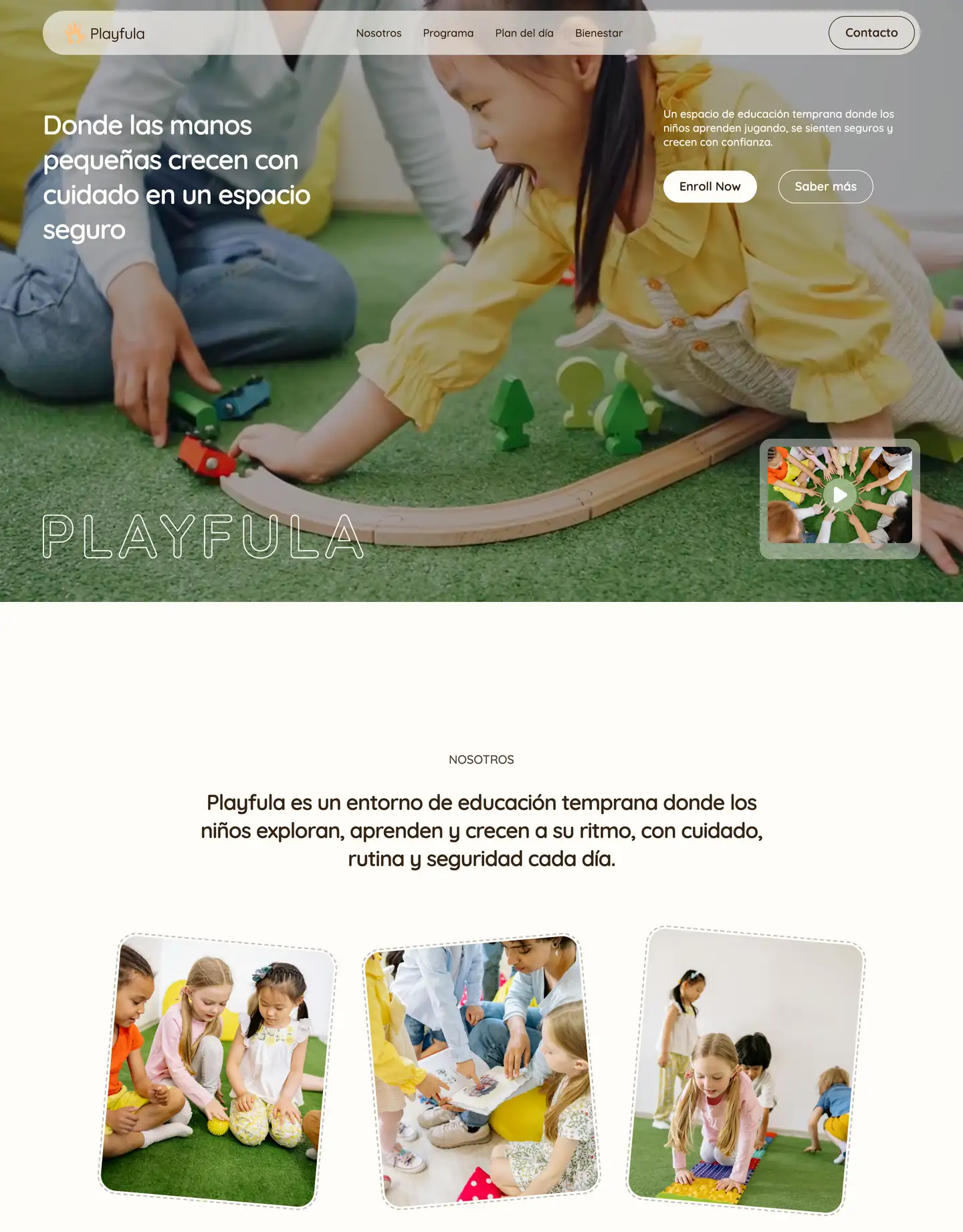 Diseño de página web para educación
