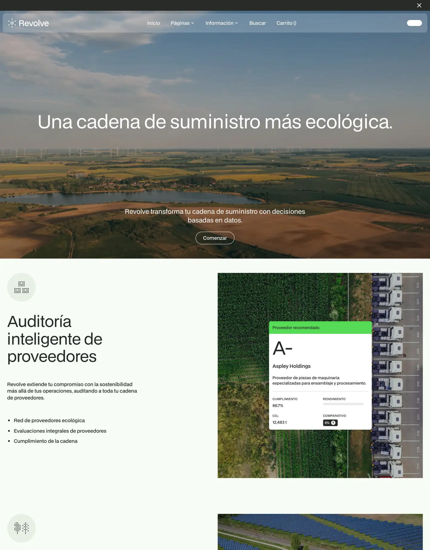 Diseño de página web para medio ambiente
