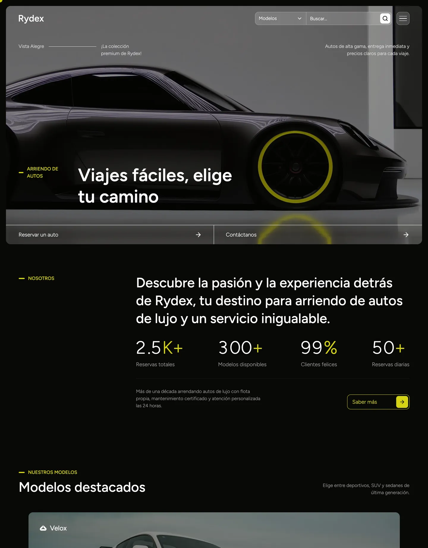 Diseño de página web para transporte