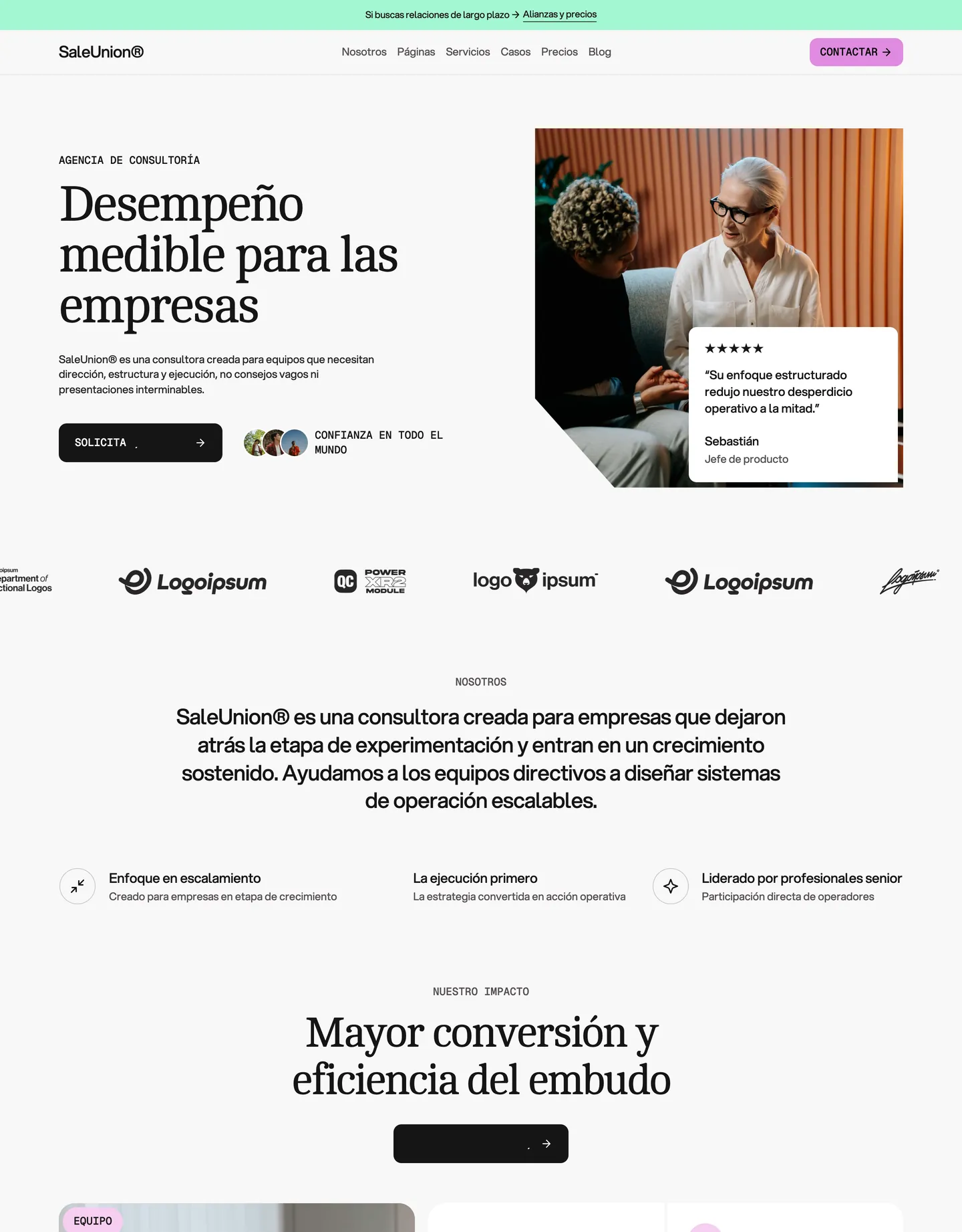 Diseño de página web para consultoría y coaching