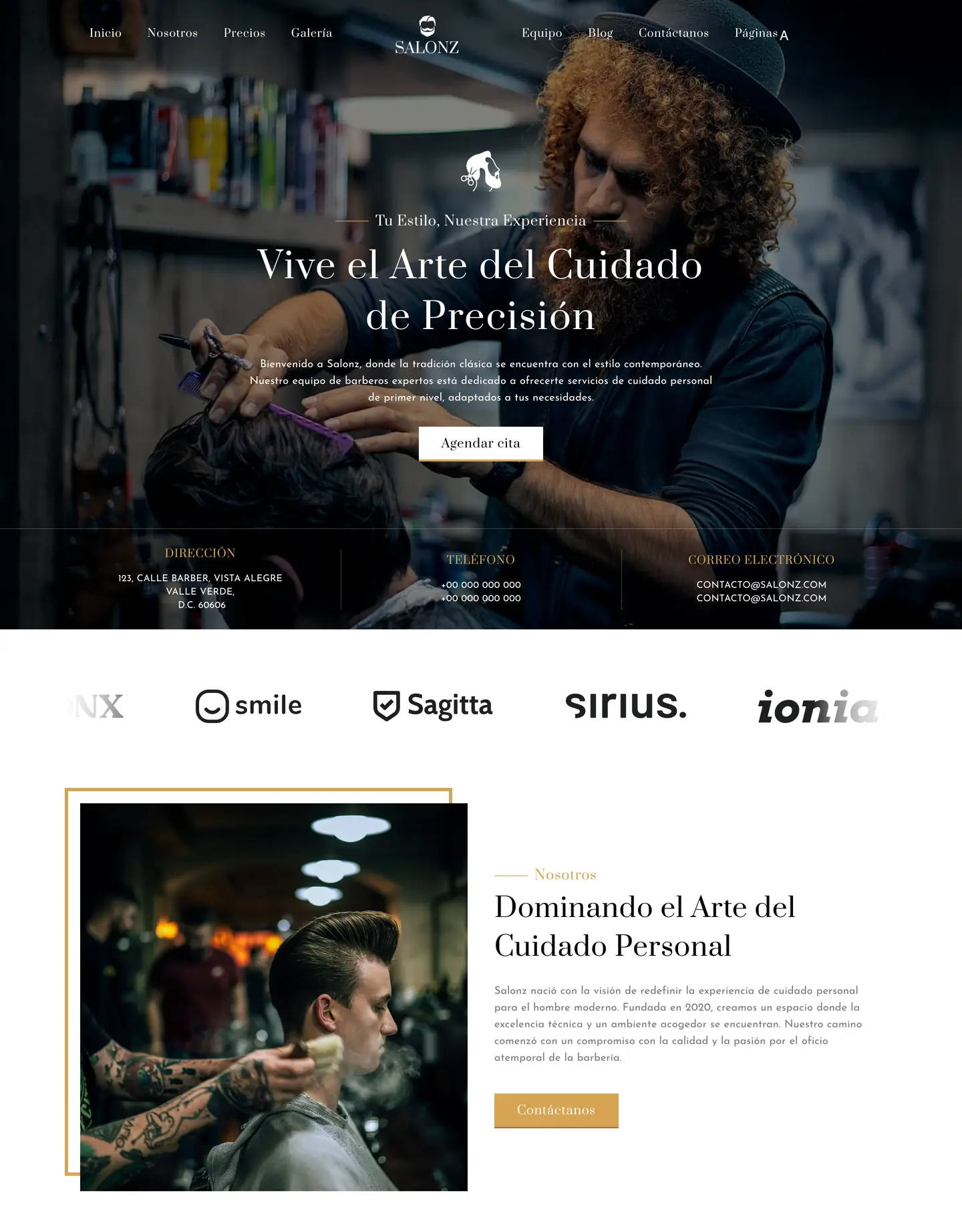 Diseño de página web para belleza y estética